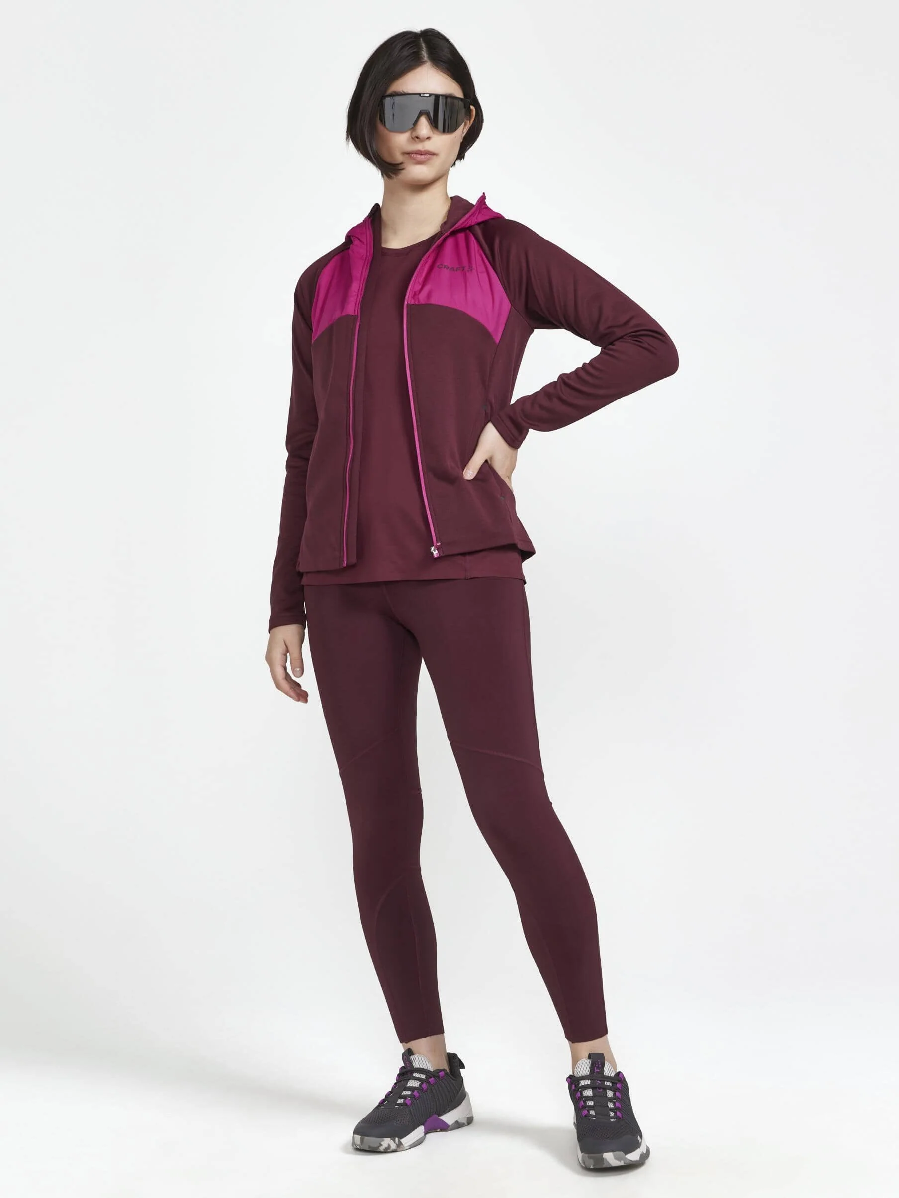 Women's ADV Essence Jersey Hood Jacket - ARROSA-REDDISH - Image 10