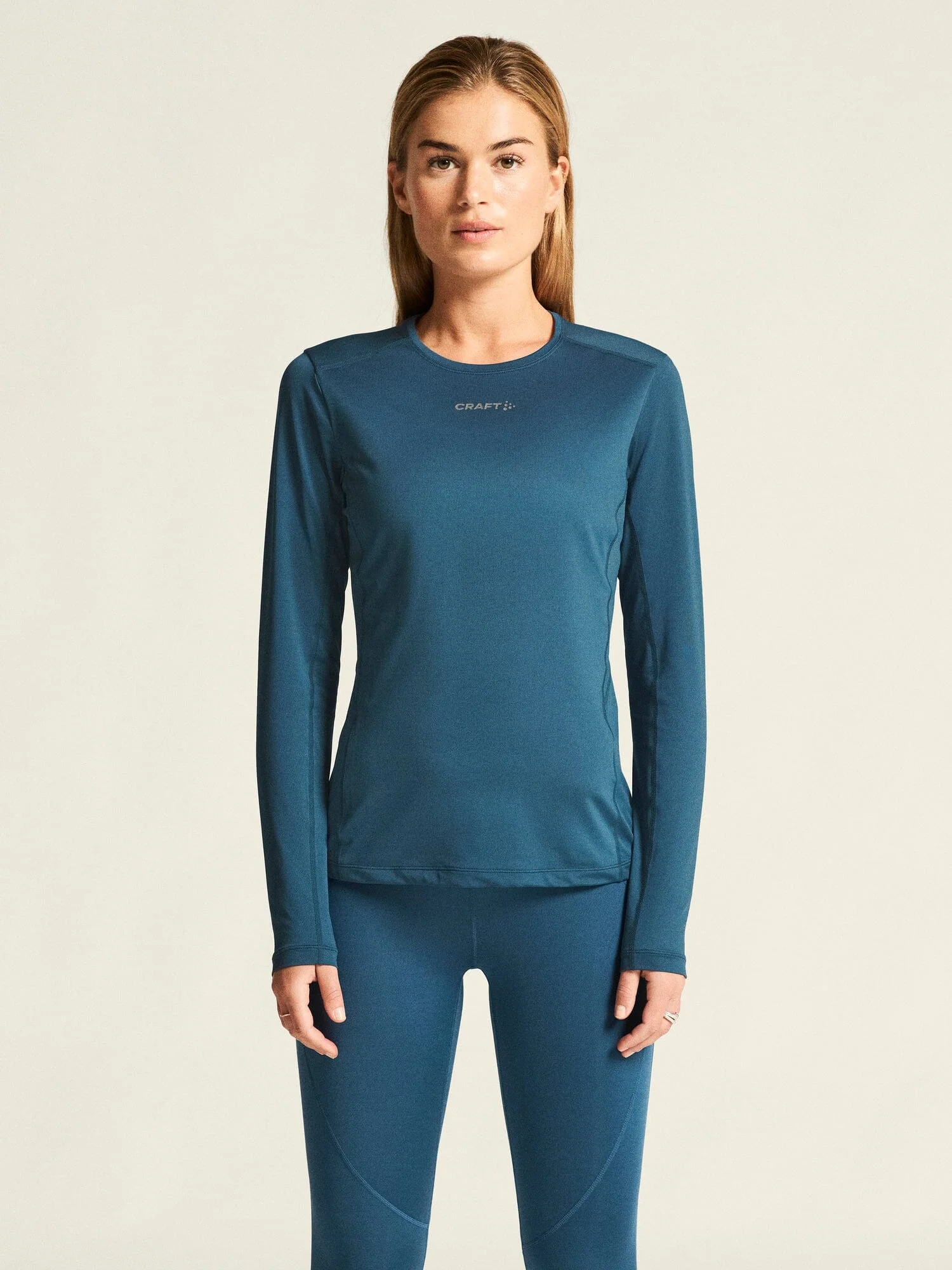 Women's Adv Essence LS Tee 2 - Ensign - Image 2