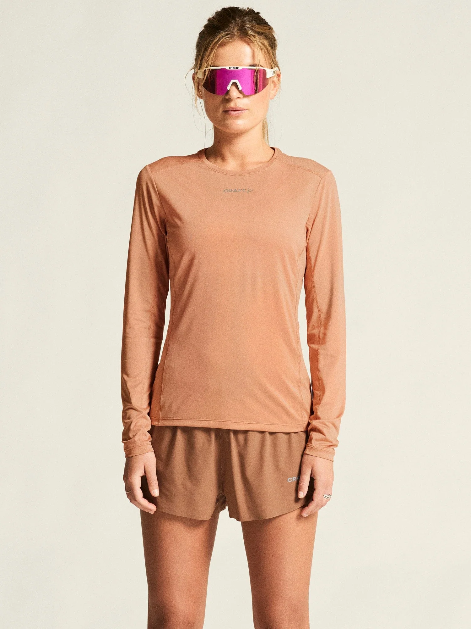Women's Adv Essence LS Tee 2 - Light Syrup - Image 2