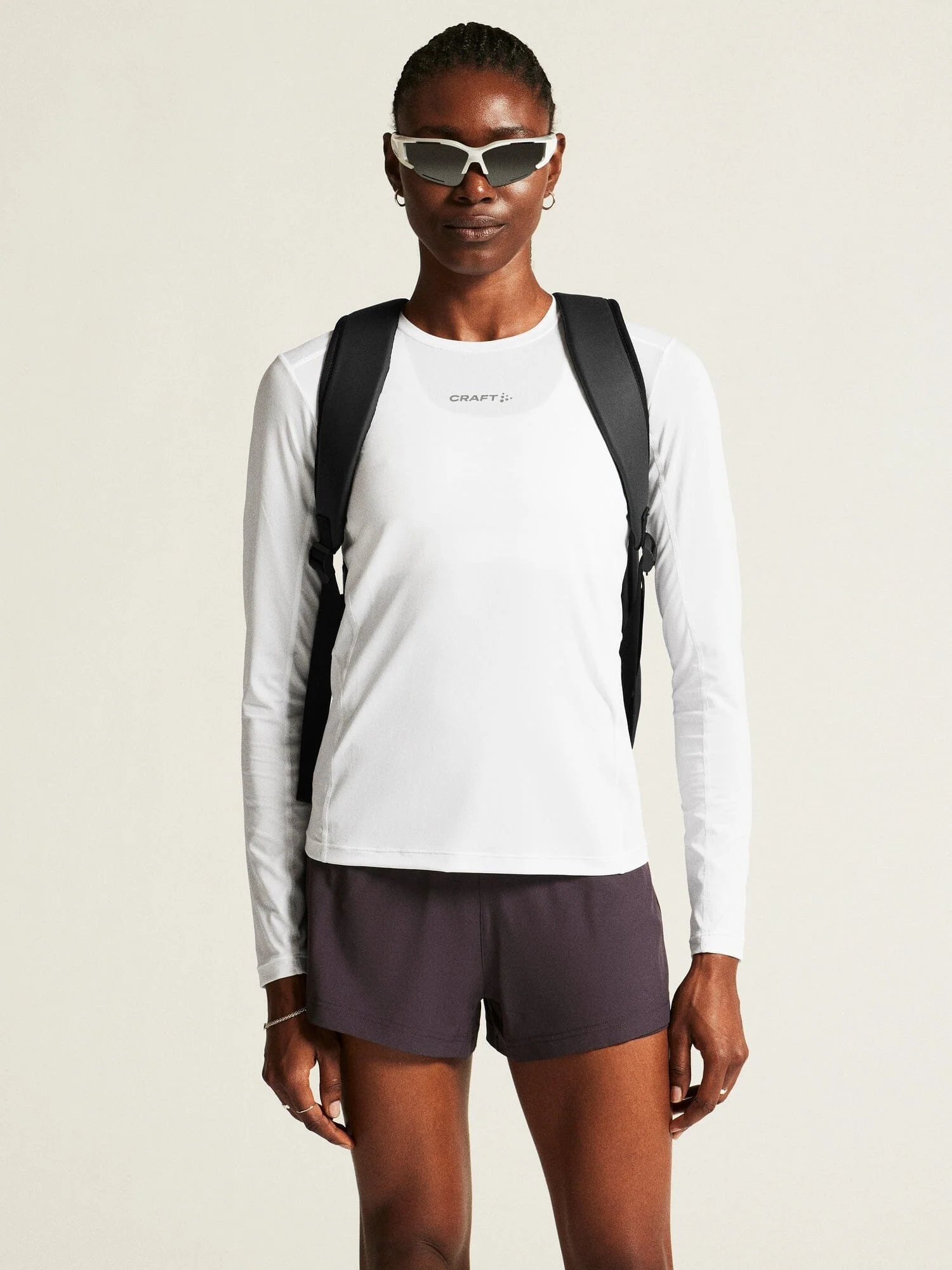 Women's Adv Essence LS Tee 2 - White - Image 2