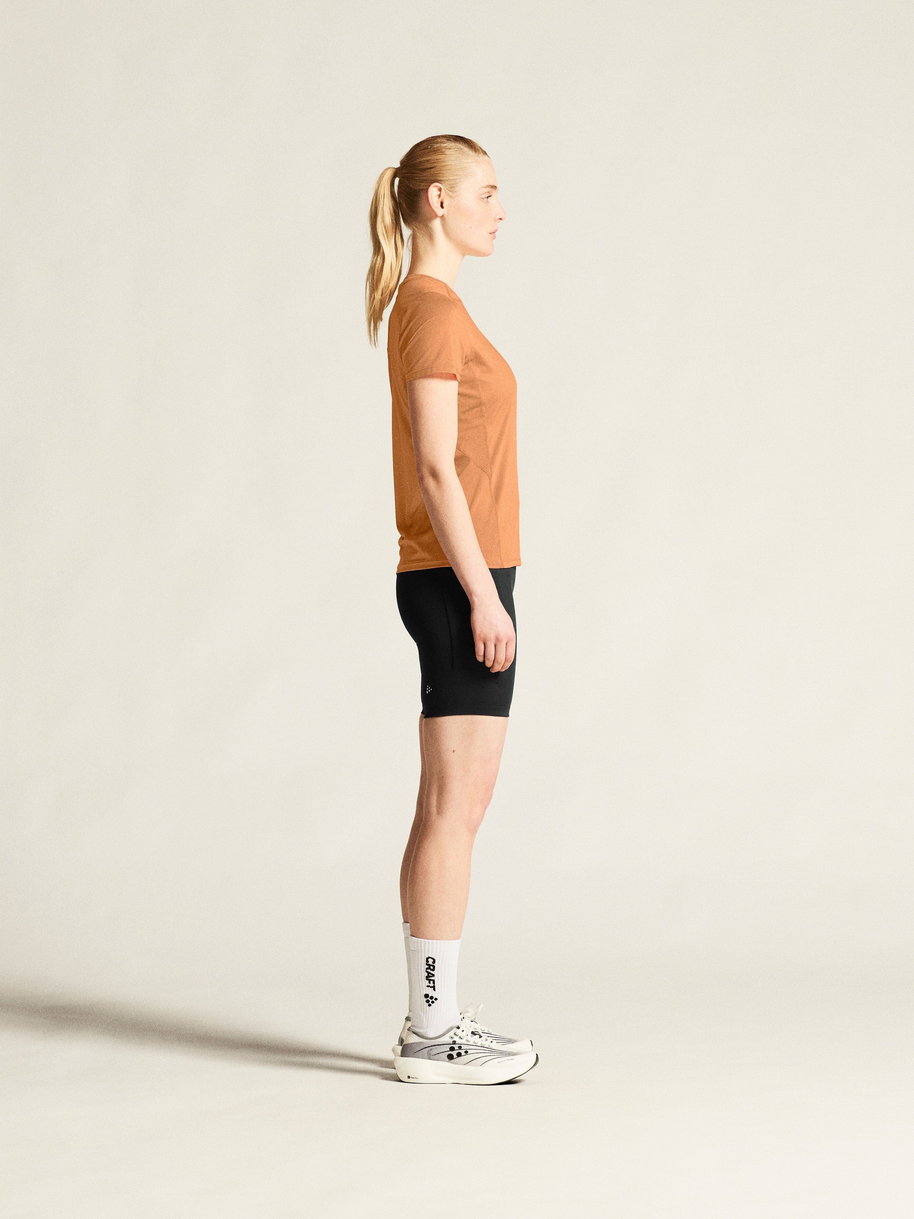 Women's Adv Essence SS Tee 2 - Apricot - Image 5