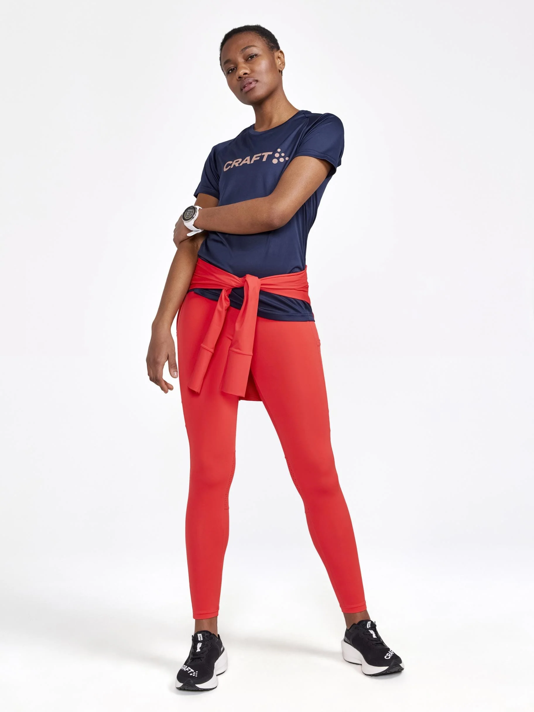 Women's ADV Essence Training Tights 2 - REDDISH - Image 6