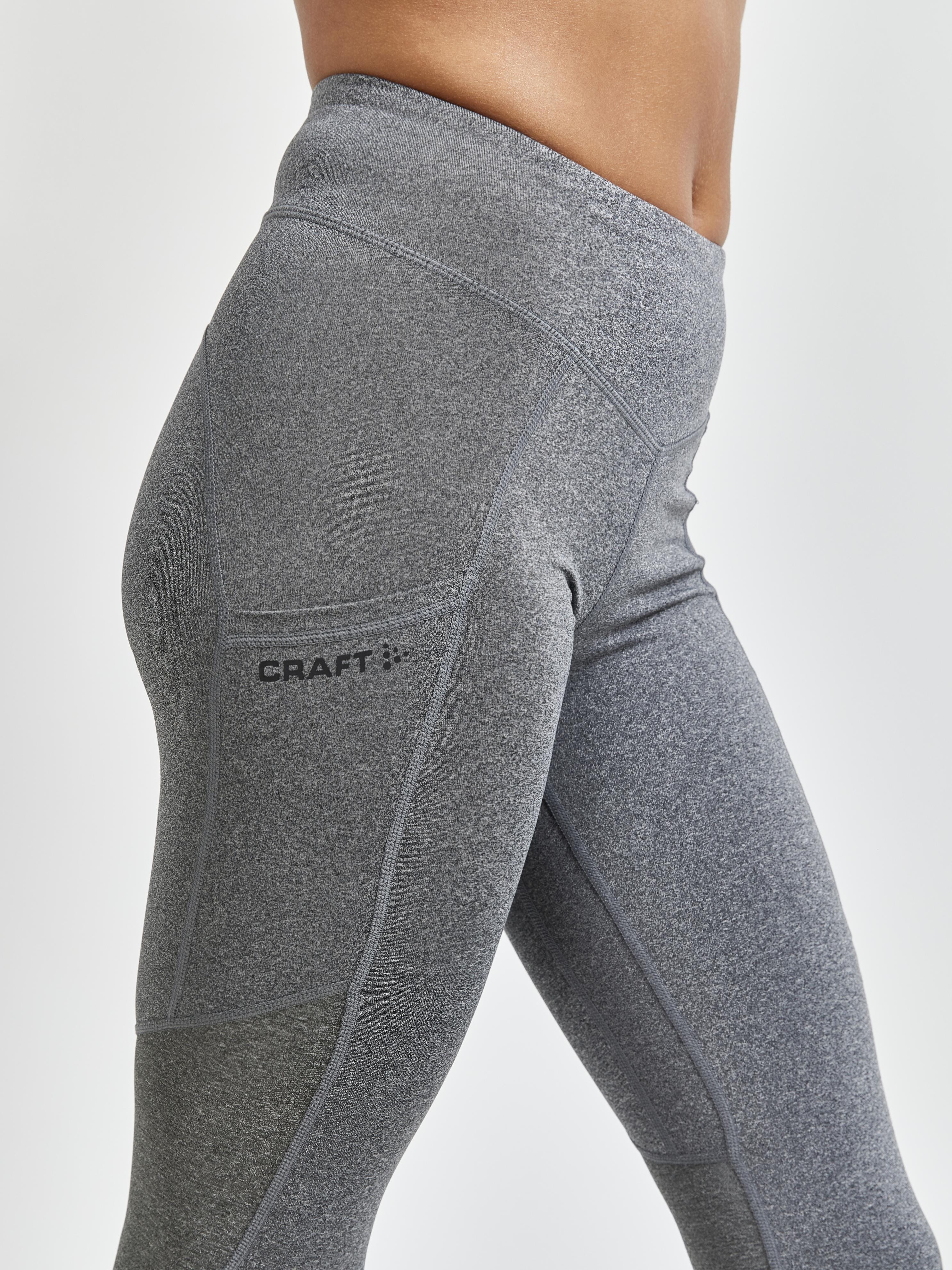 Women's ADV Essence Training Tights - Dk Grey Melange - Image 3