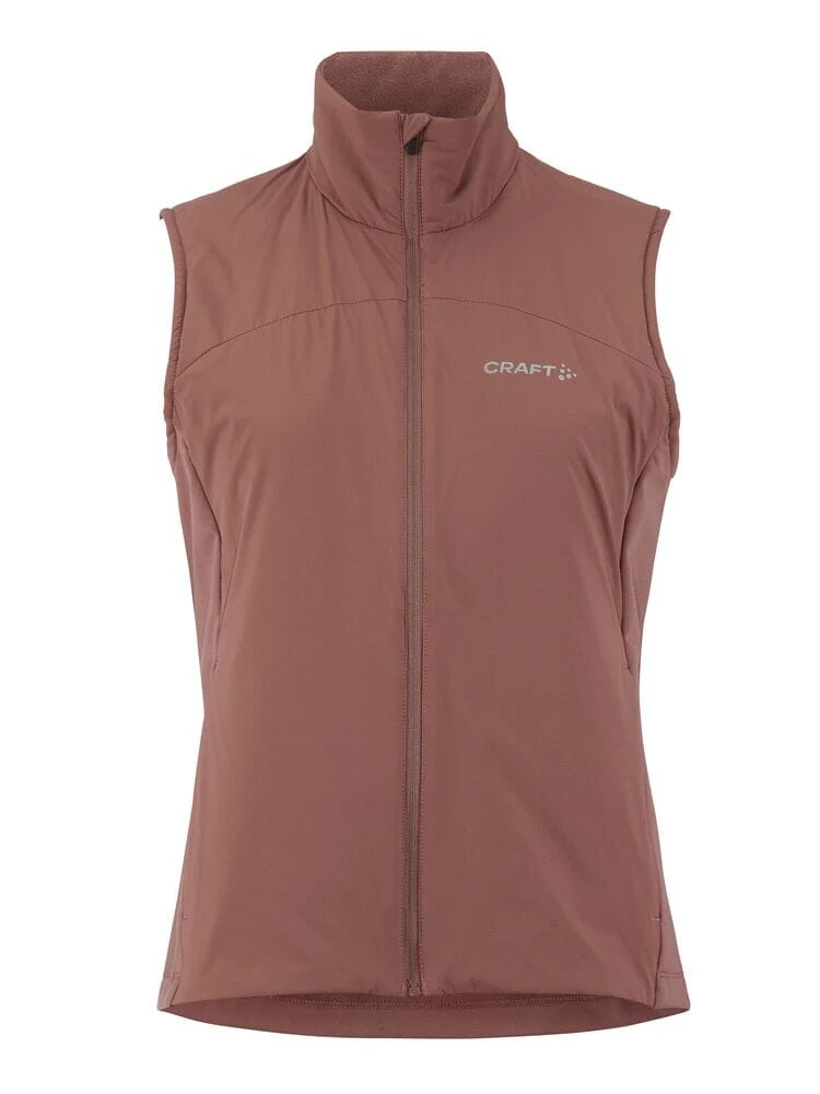 Women's ADV Essence Warm Running Vest 2 - ROSE BROWN - Image 8