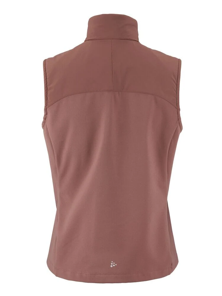 Women's ADV Essence Warm Running Vest 2 - ROSE BROWN - Image 9