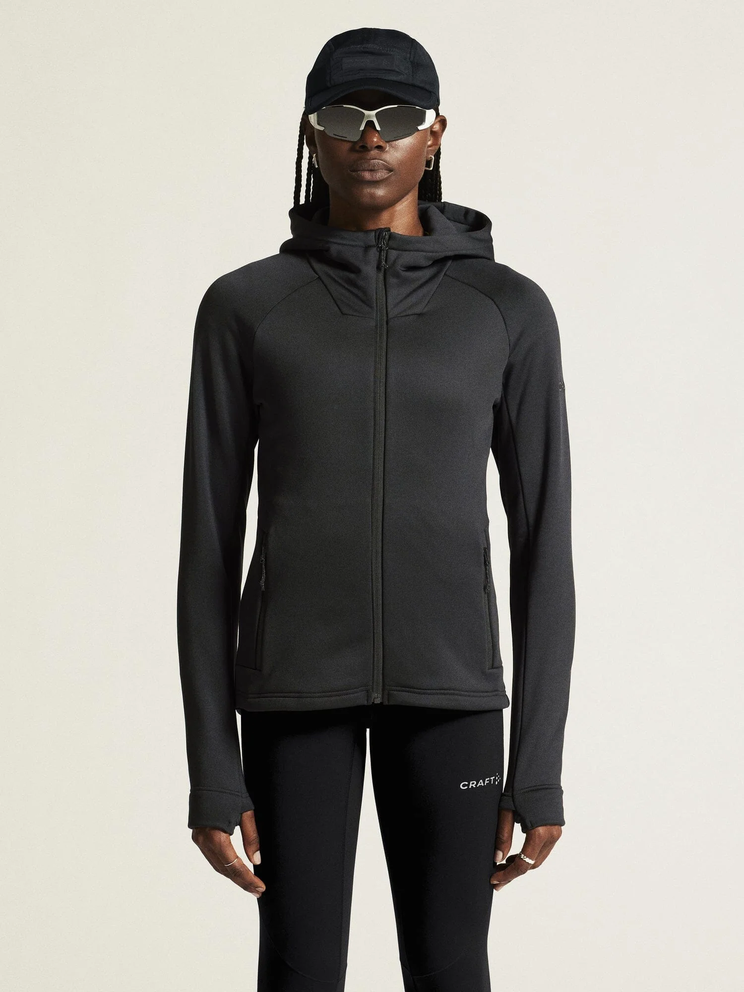 Women's ADV Explore Power Fleece Hood Jacket - Black - Image 2