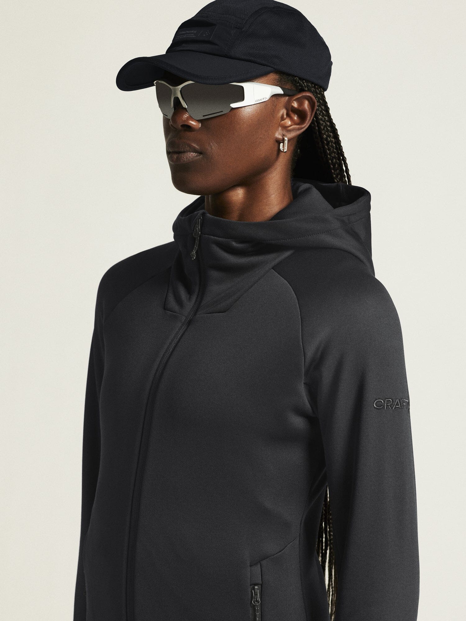 Women's ADV Explore Power Fleece Hood Jacket - Black - Image 3
