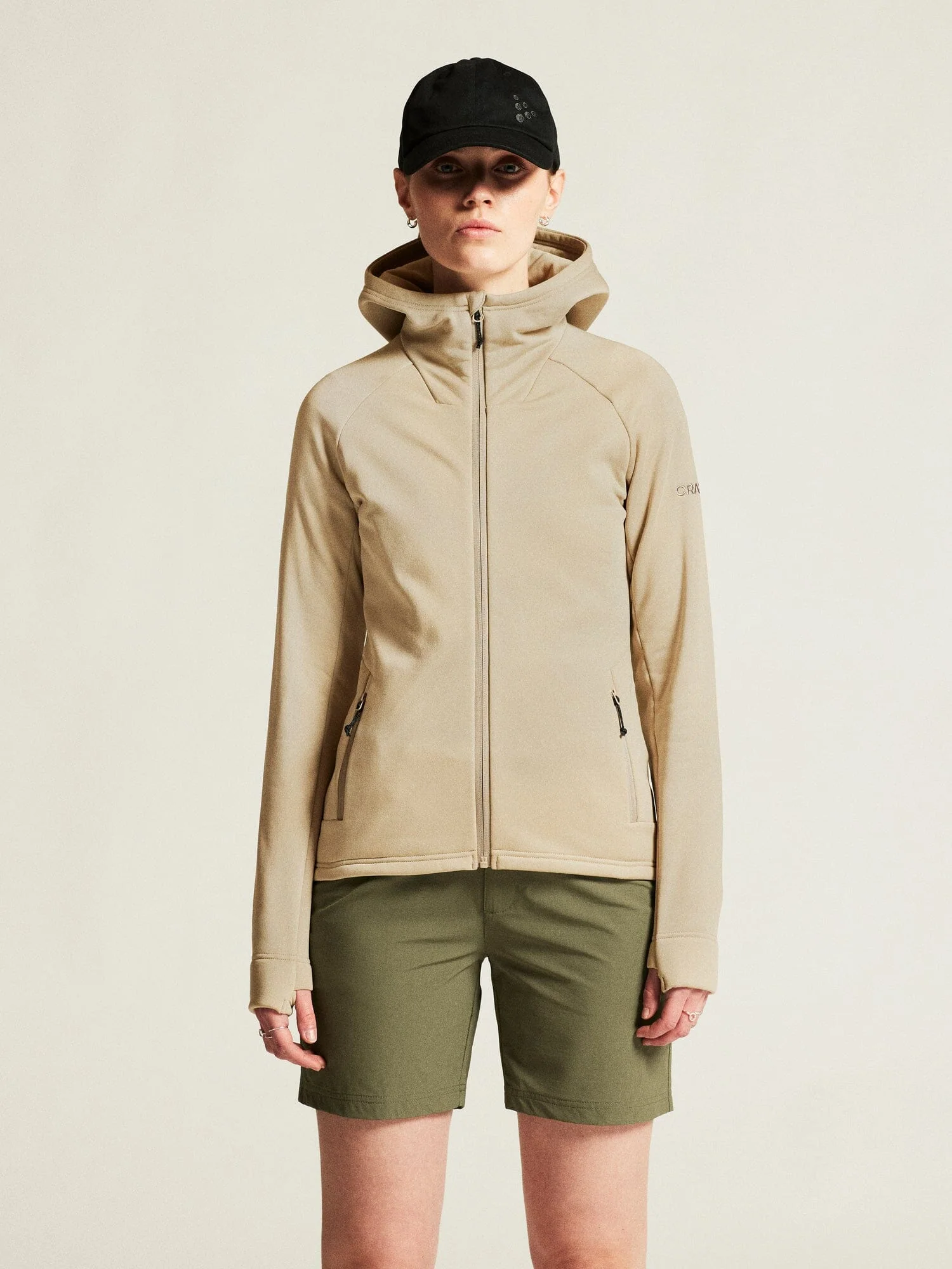 Women's ADV Explore Power Fleece Hood Jacket - Hay - Image 2