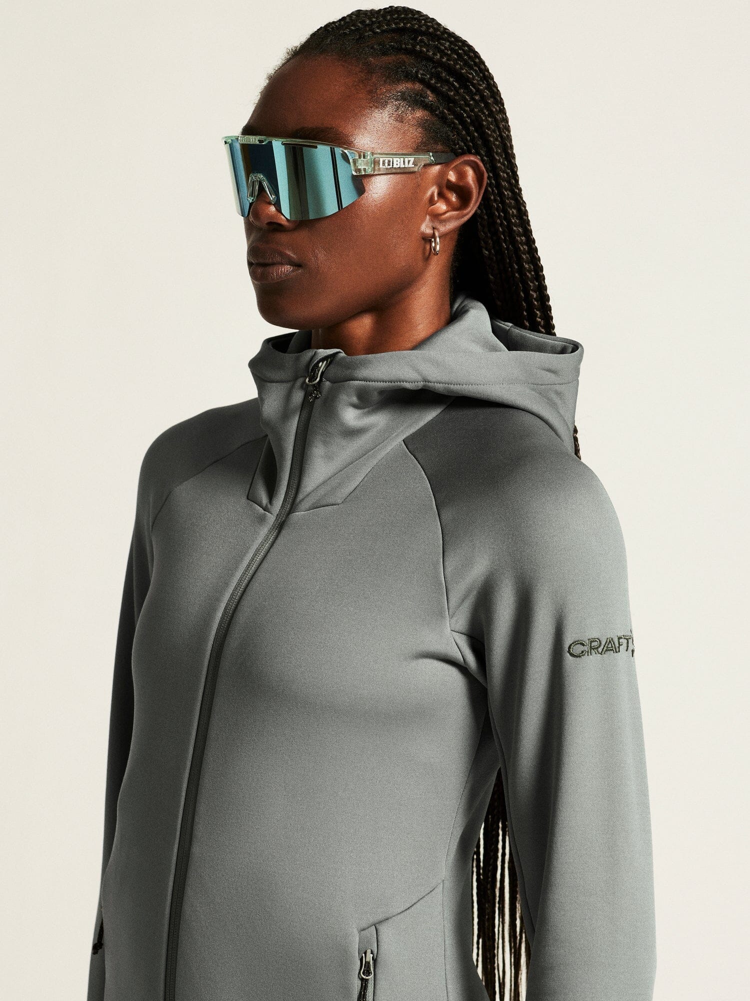 Women's ADV Explore Power Fleece Hood Jacket - Leaf - Image 5