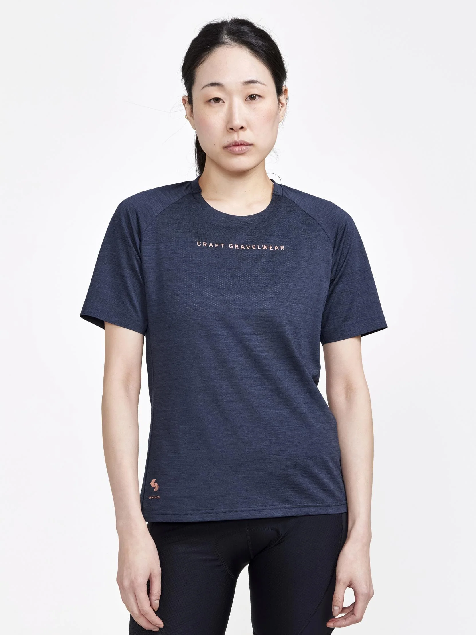 Women's ADV Gravel Bike Short Sleeve Tee - Black Melange