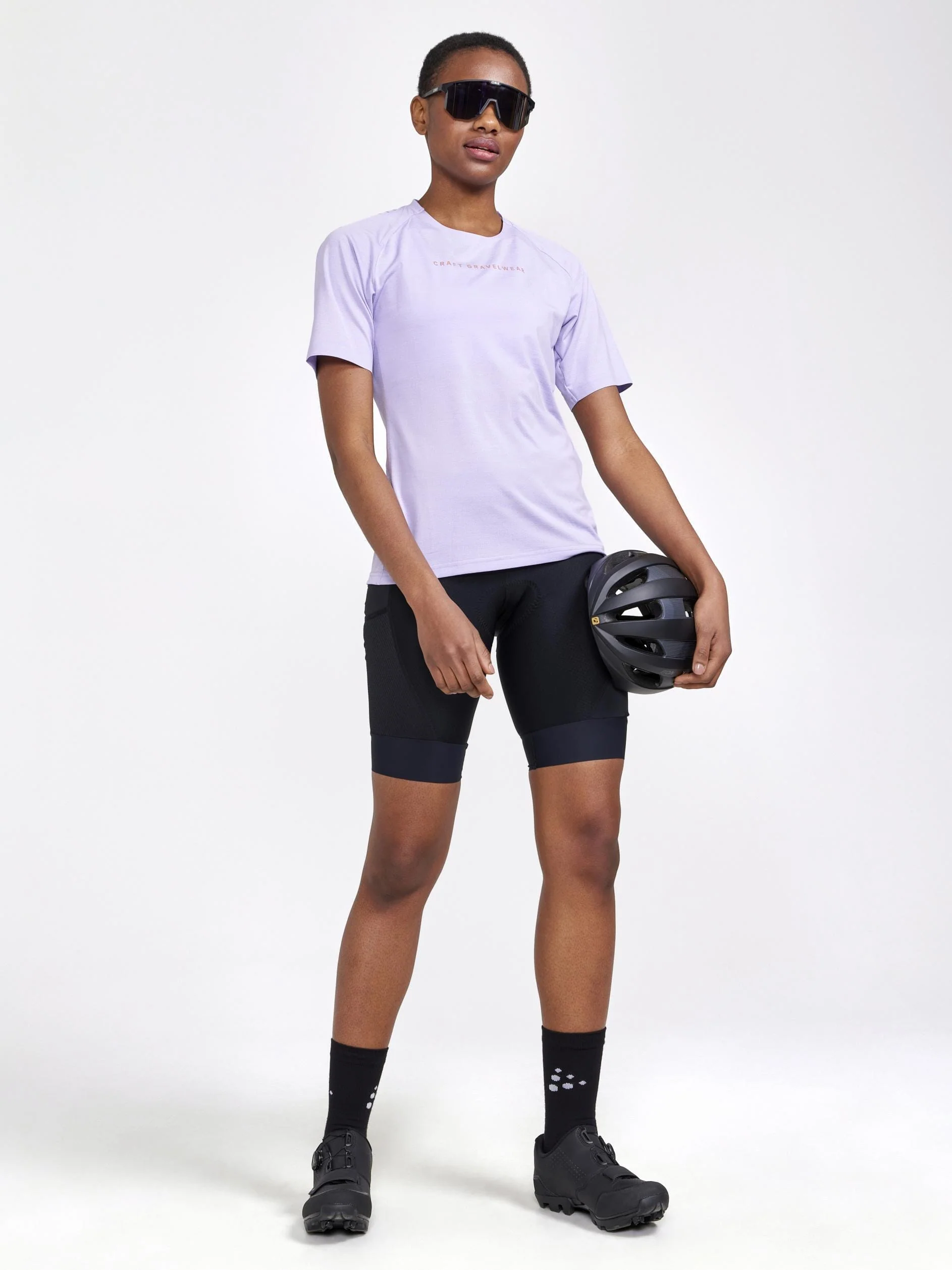 Women's ADV Gravel Bike Short Sleeve Tee - LAVENDER-MELANGE - Image 4