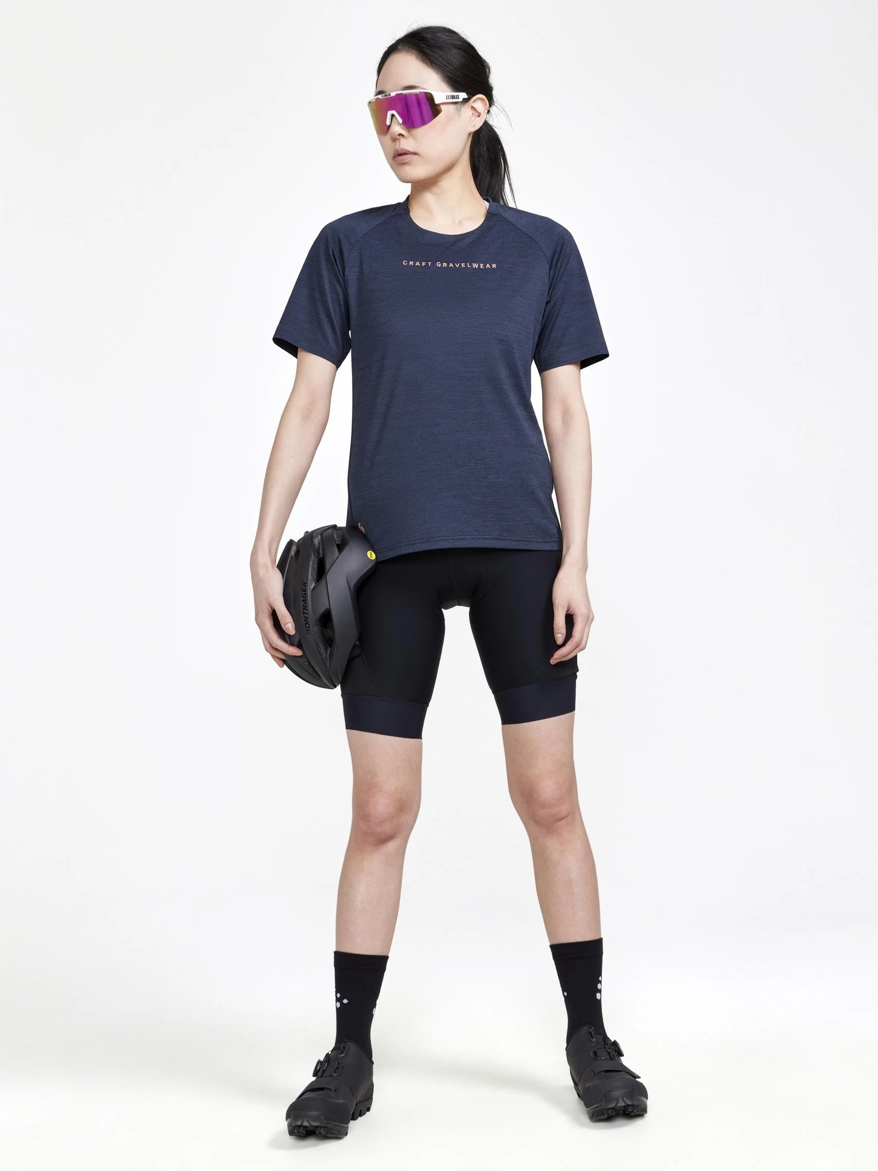 Women's ADV Gravel Bike Shorts - Black - Image 6