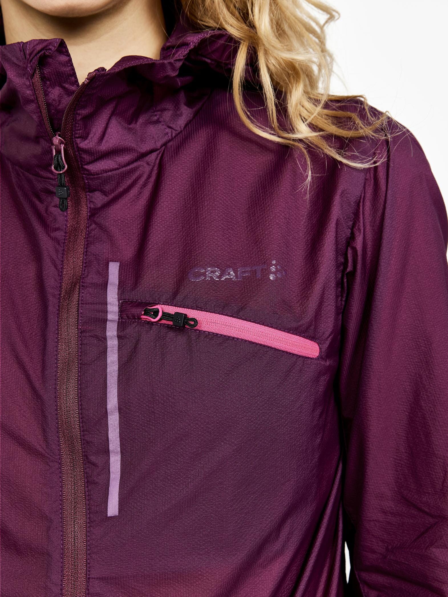 Women's ADV Gravel Wind Jacket - BURGUNDY-CRESS - Image 5