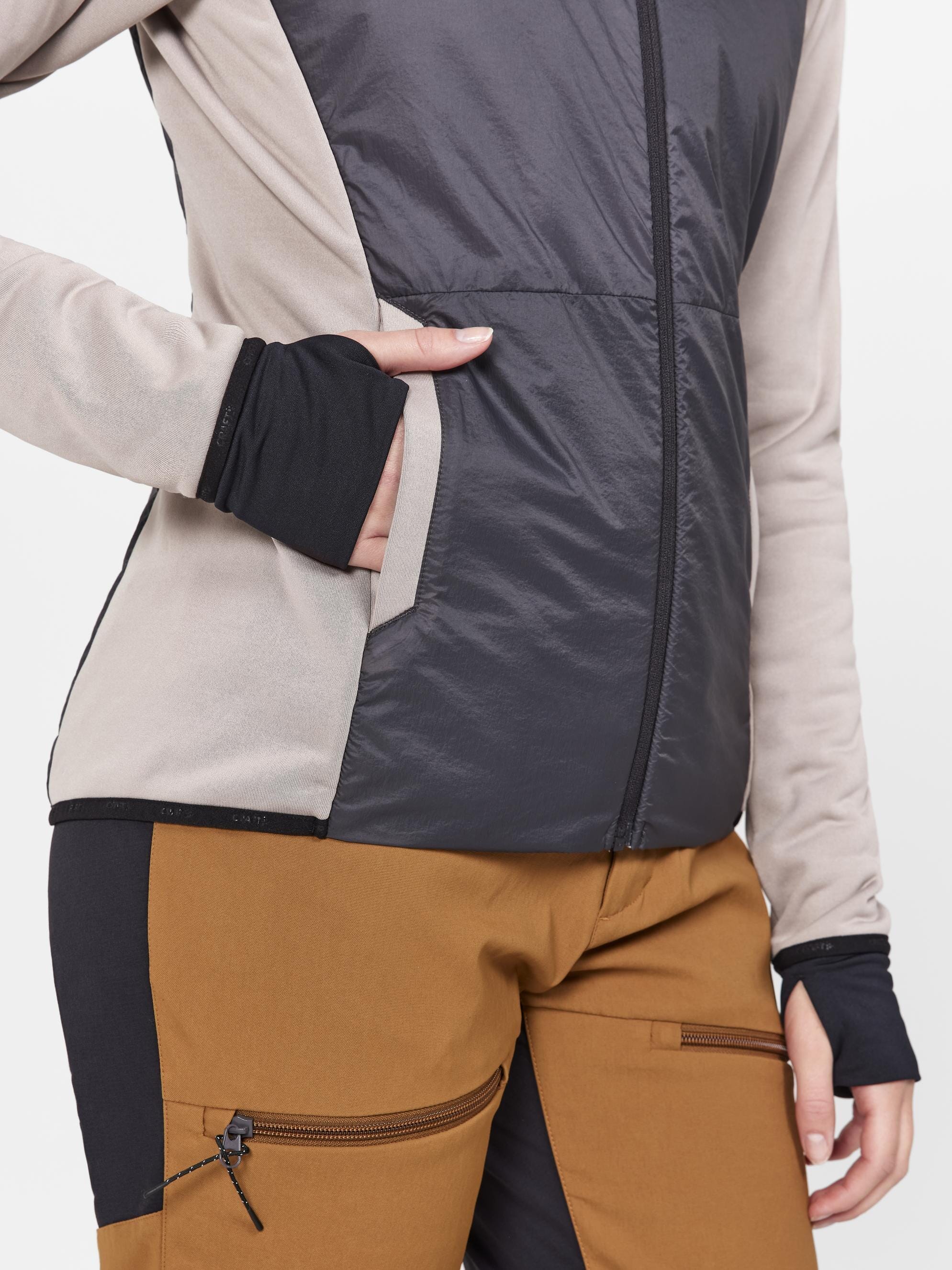Women's ADV Hybrid Midlayer - CLAY-BLACK - Image 4