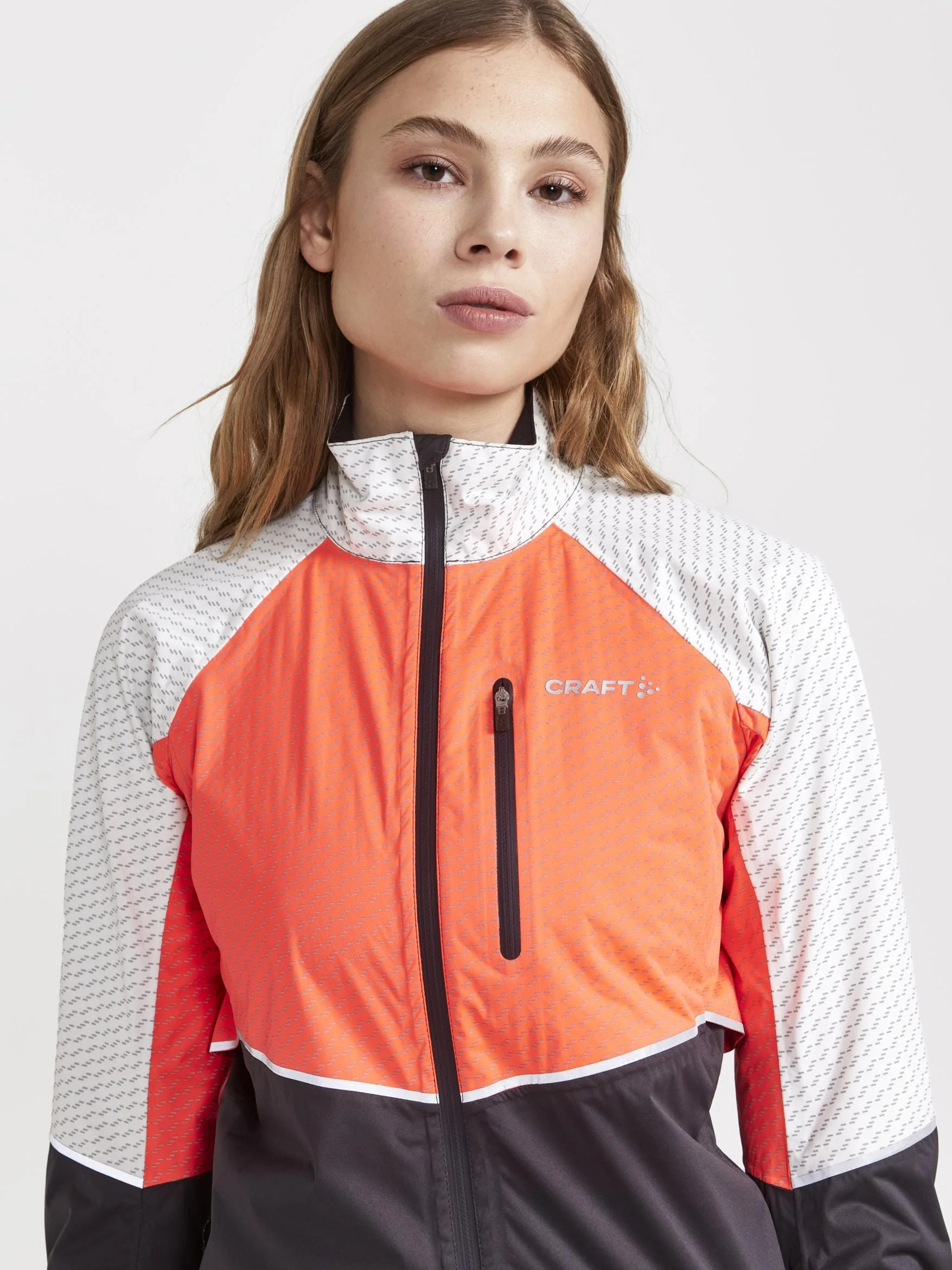 Women's ADV Hydro Lumen Cycling Jacket - SHOCK-ASH WHITE - Image 3
