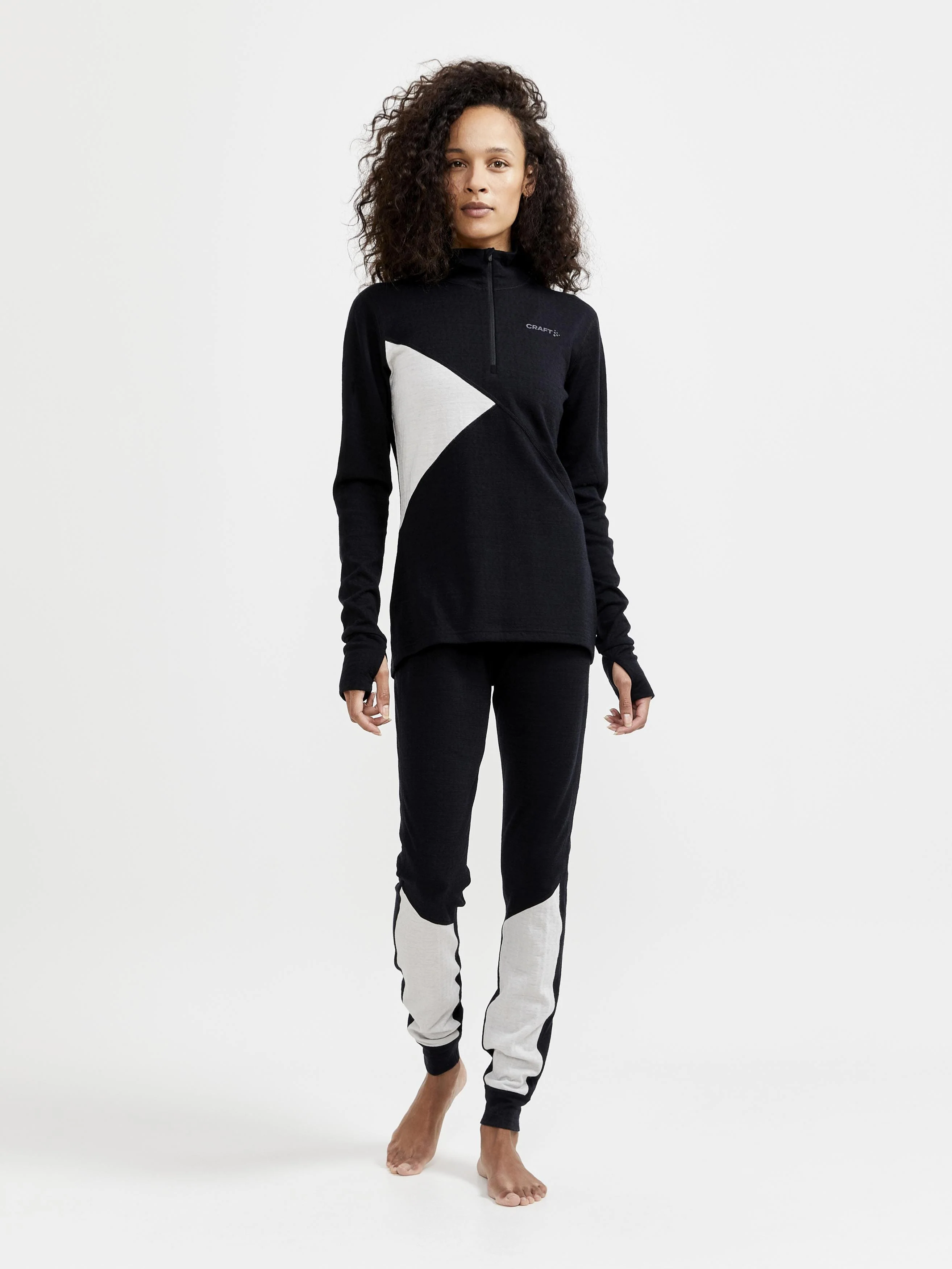 Women's ADV Nordic Wool Baselayer - BLACK/ASH - Image 6