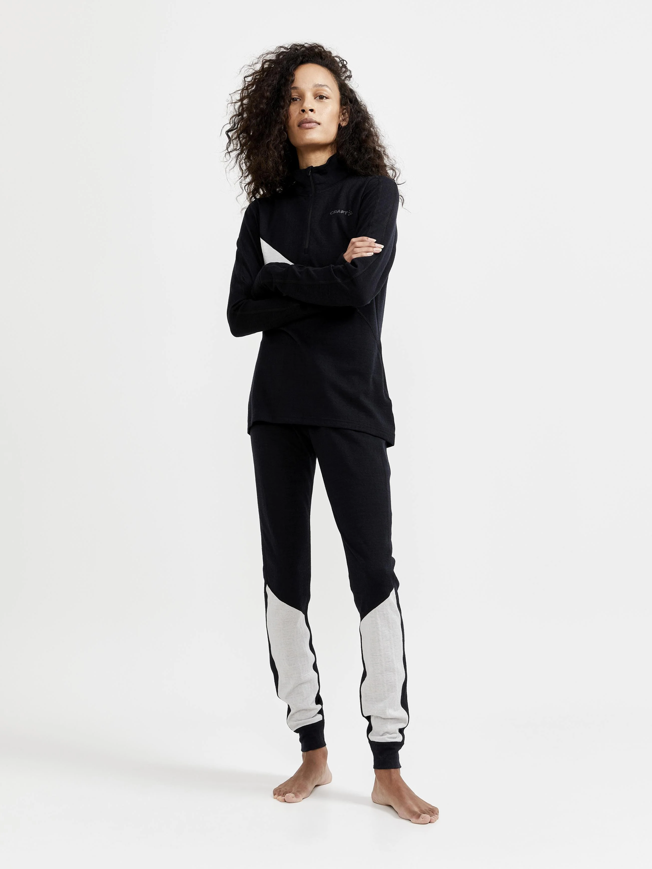 Women's ADV Nordic Wool Baselayer Pant - BLACK/ASH - Image 5