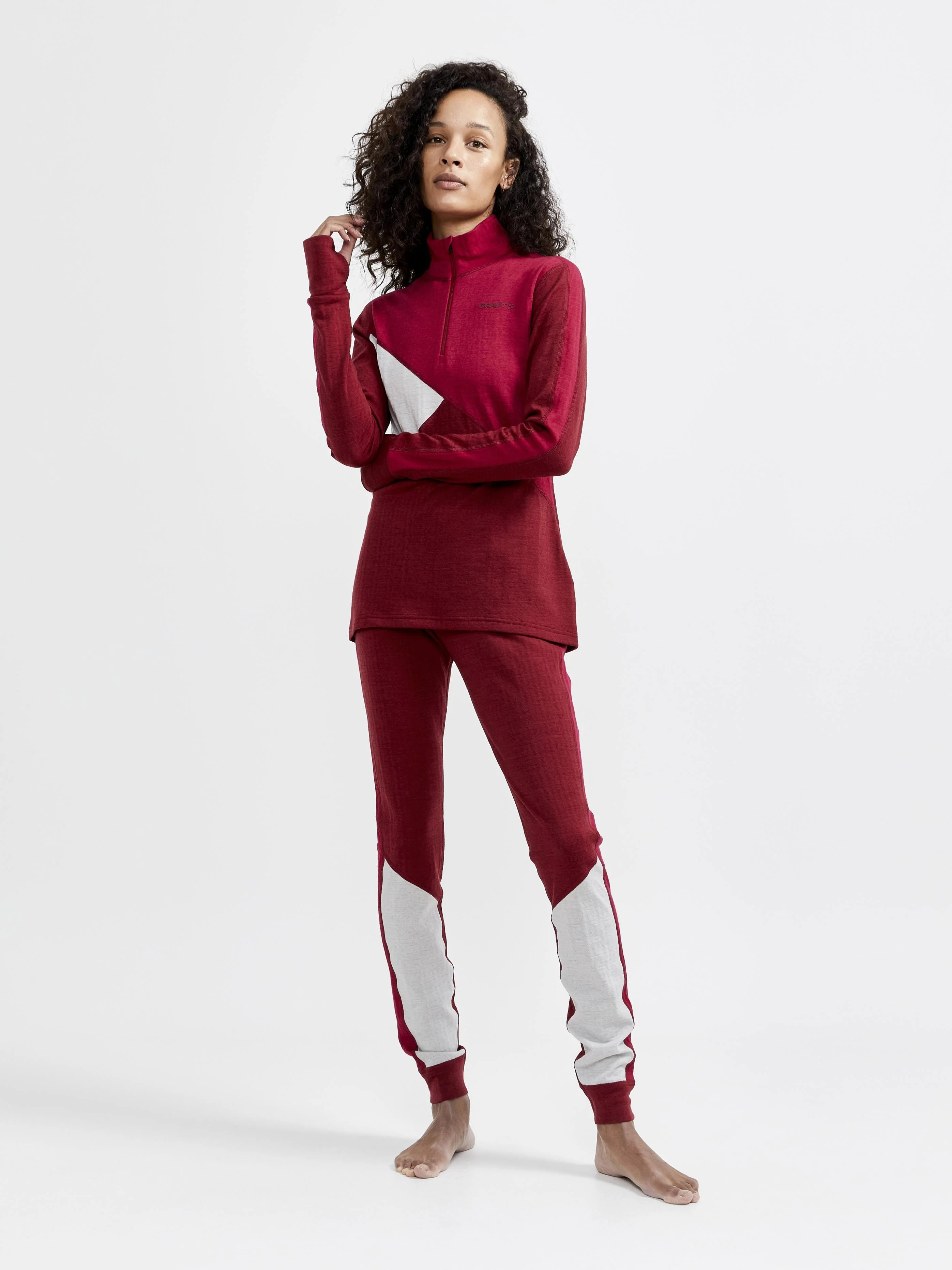 Women's ADV Nordic Wool Baselayer - RHUBARB-MACHINE - Image 5
