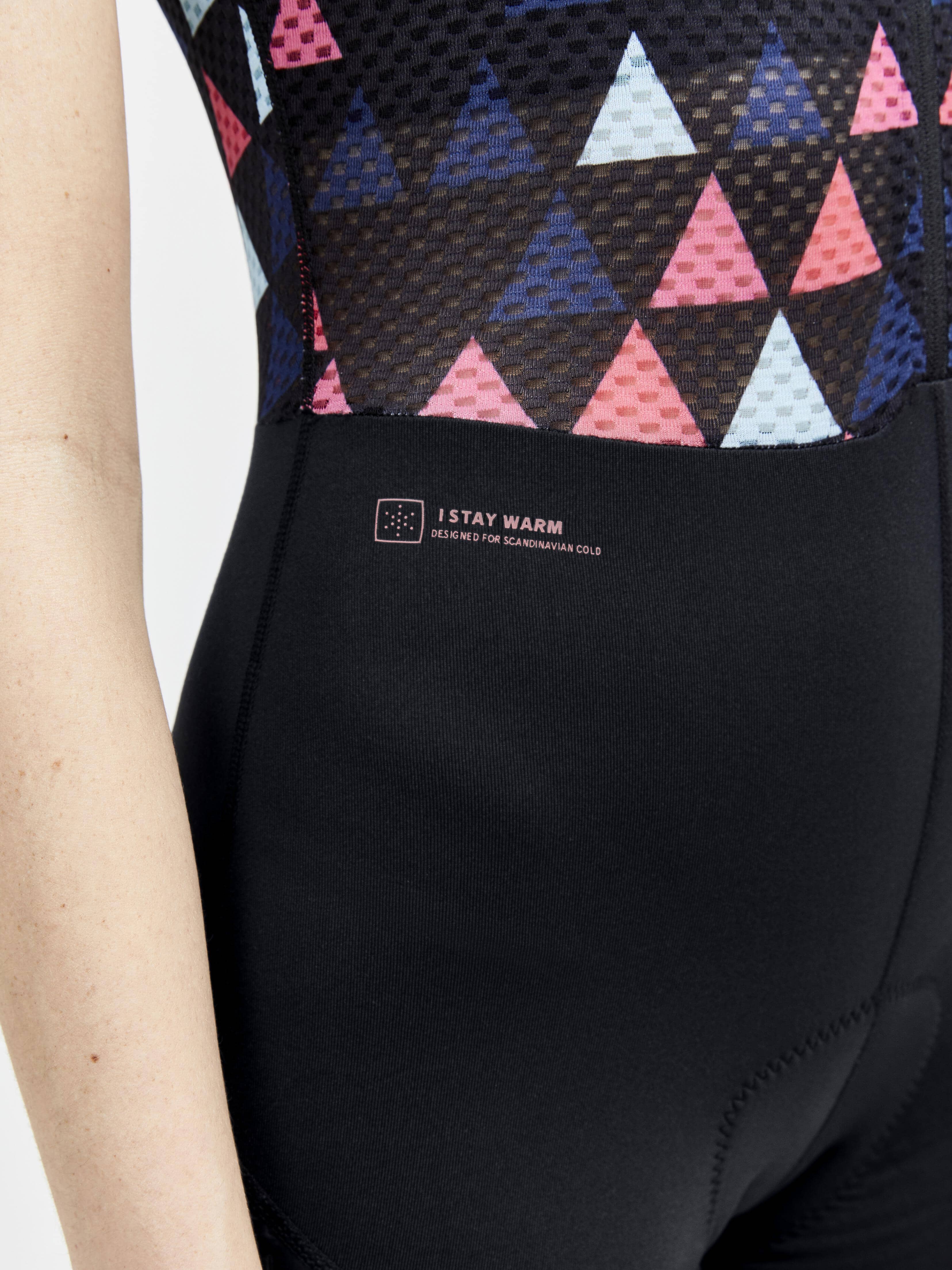 Women's ADV SubZ Cycling Bib Tights - BLACK/CORAL - Image 11