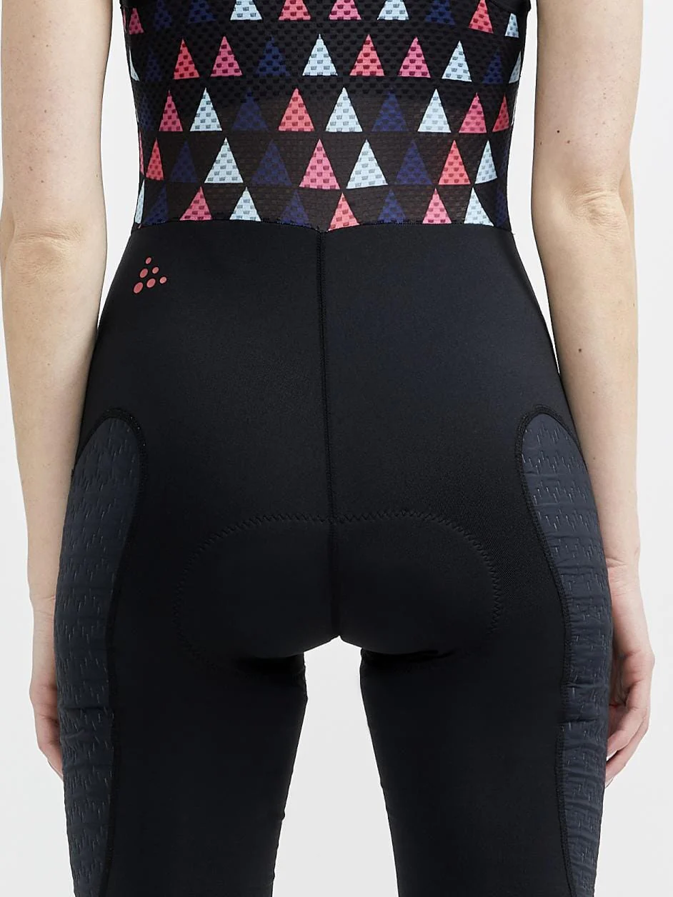 Women's ADV SubZ Cycling Bib Tights - BLACK/CORAL - Image 12