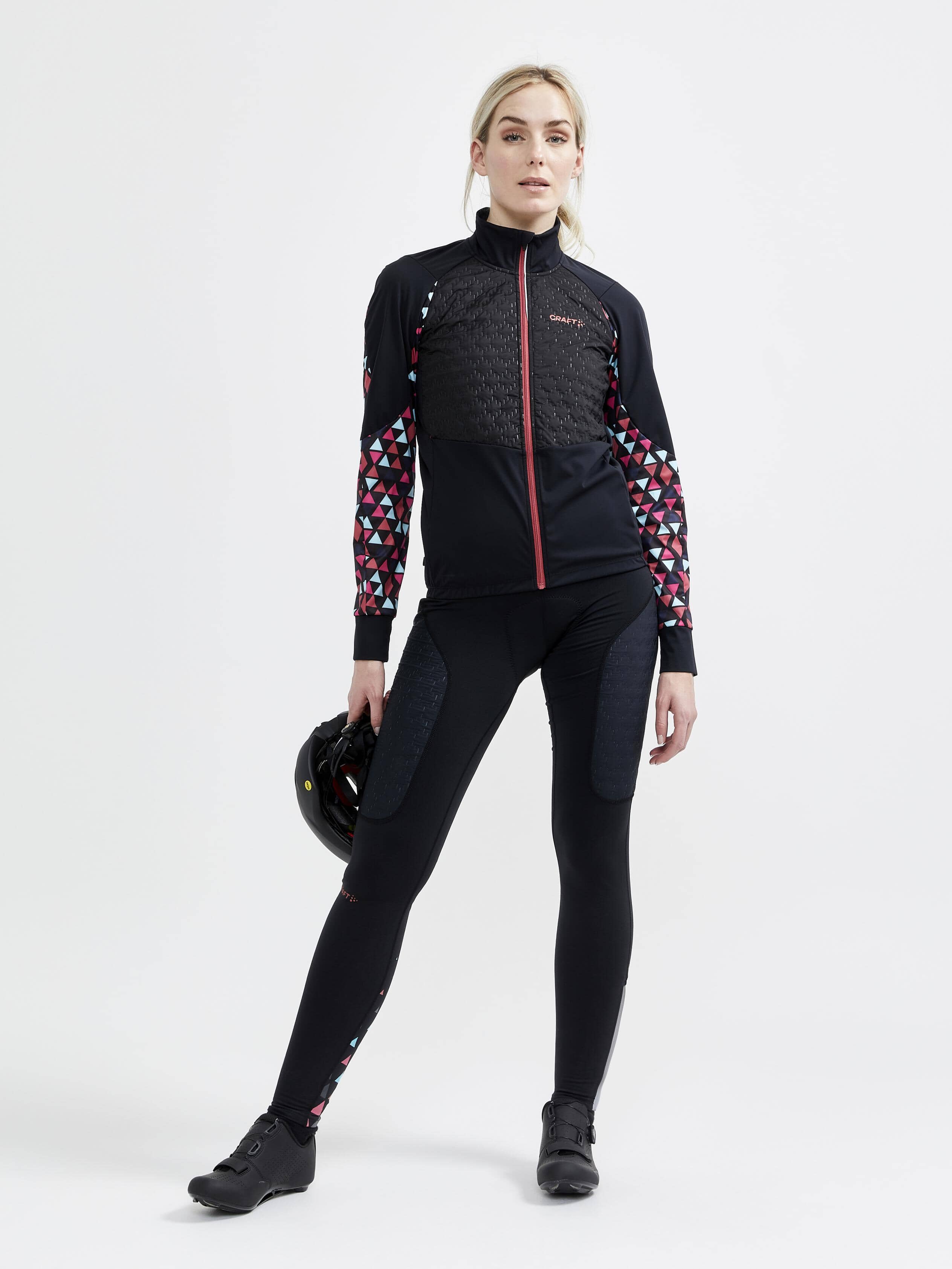 Women's ADV SubZ Cycling Bib Tights - BLACK/CORAL - Image 14