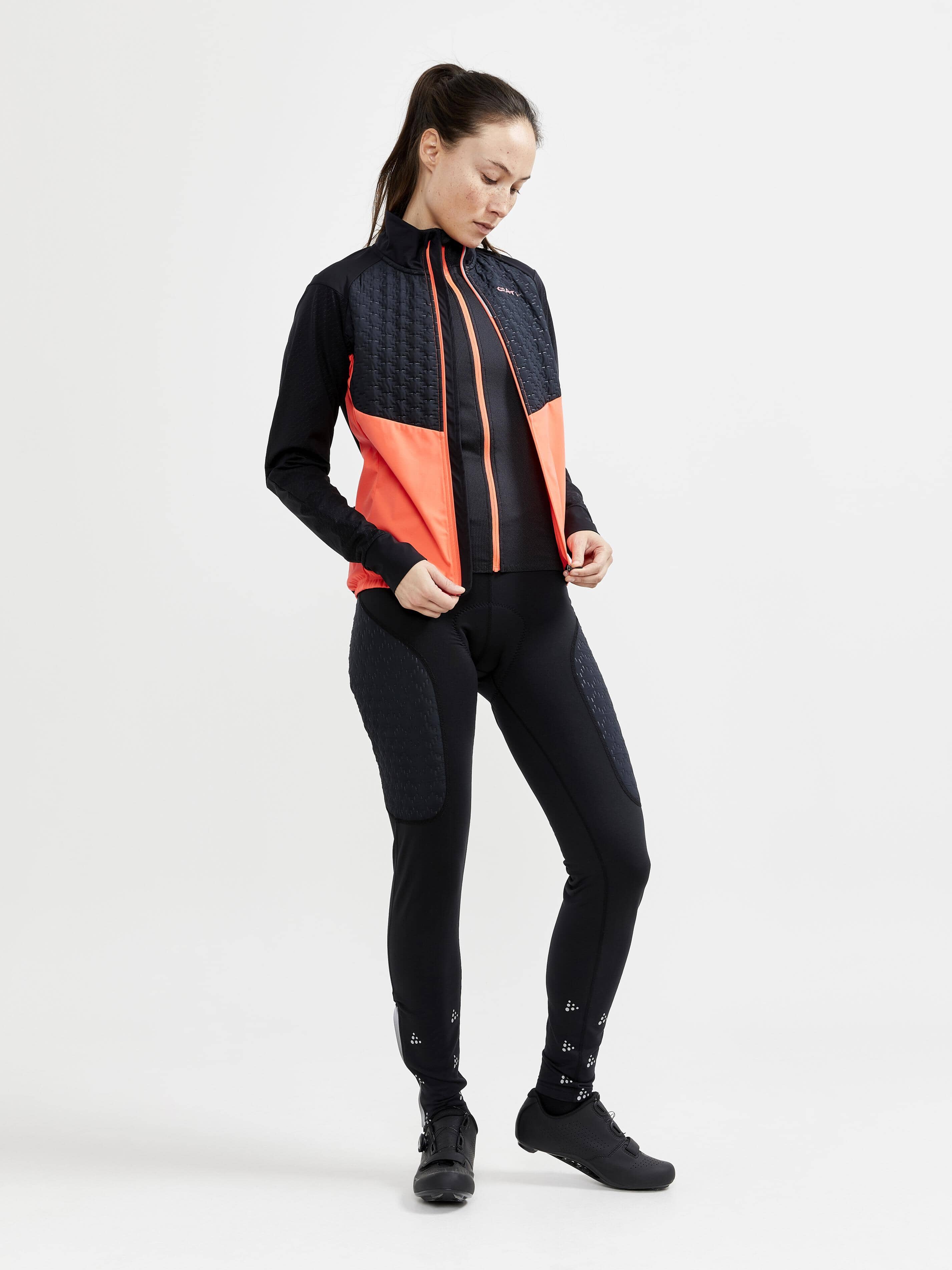 Women's ADV  SubZ Lumen Cycling Jacket - BLACK/SHOCK - Image 6