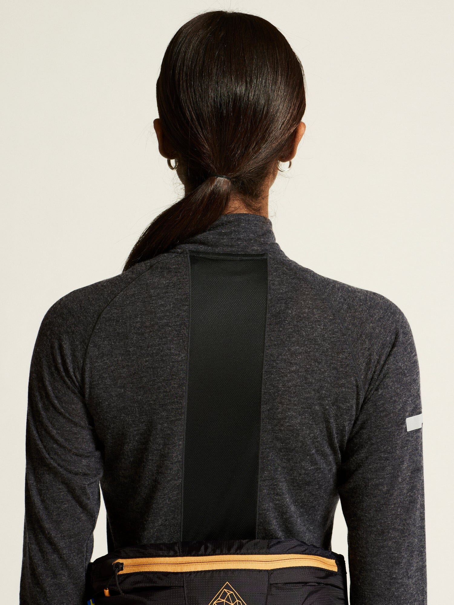Women's ADV SubZ Wool Longsleeve Tee 3 - Black Melange - Image 5