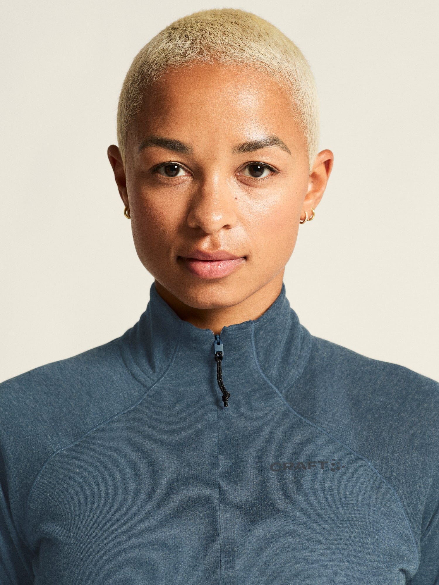 Women's ADV SubZ Wool Longsleeve Tee 3 - Ensign Melange - Image 2
