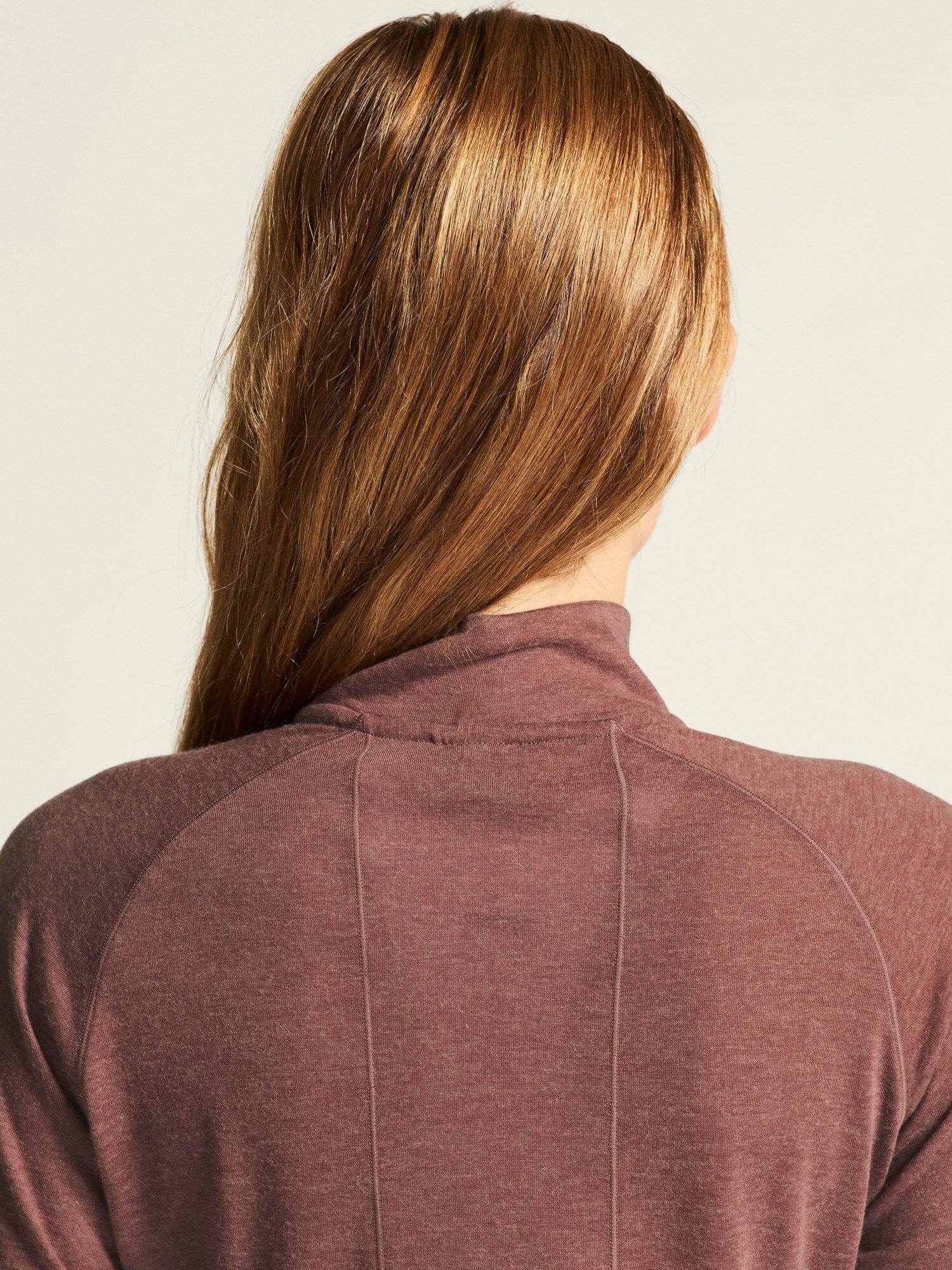 Women's ADV SubZ Wool Longsleeve Tee 3 - Rose Brown/Melange - Image 5
