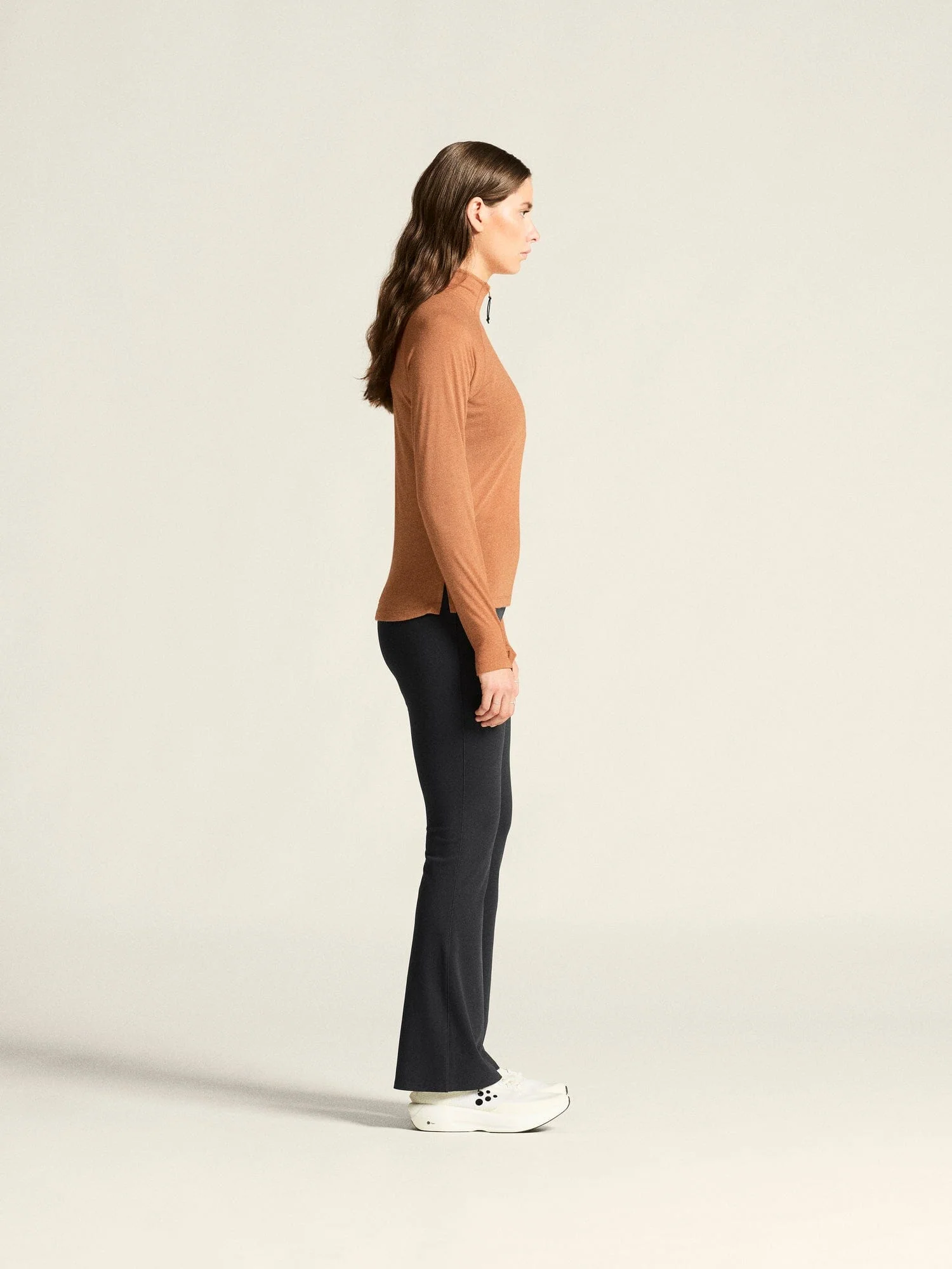 Women's ADV SubZ Wool Longsleeve Tee 3 - Syrup/Melange - Image 3