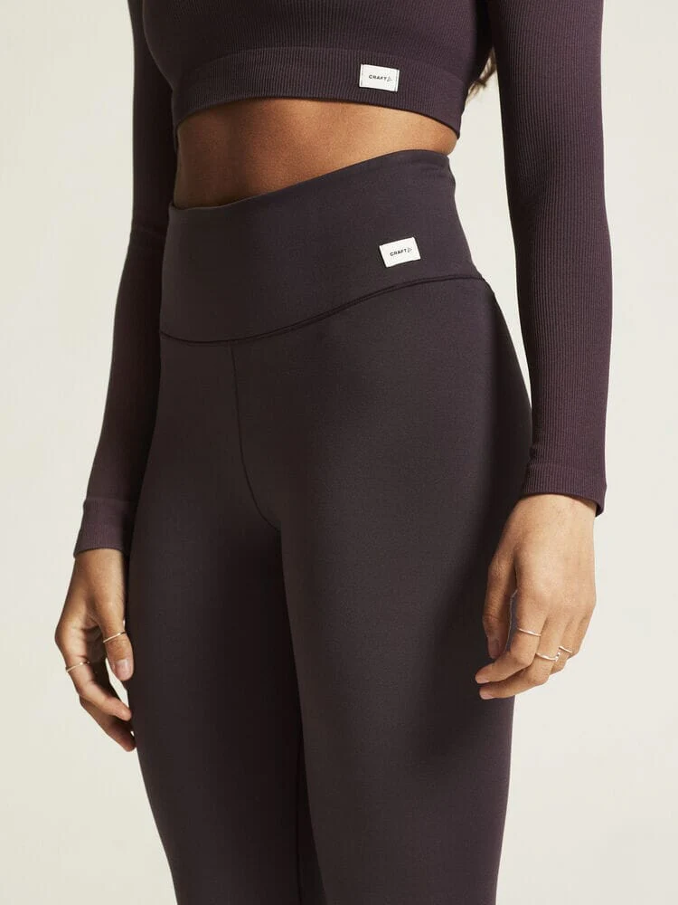 Women's Collective 7/8 Tights - DK Plum - Image 3
