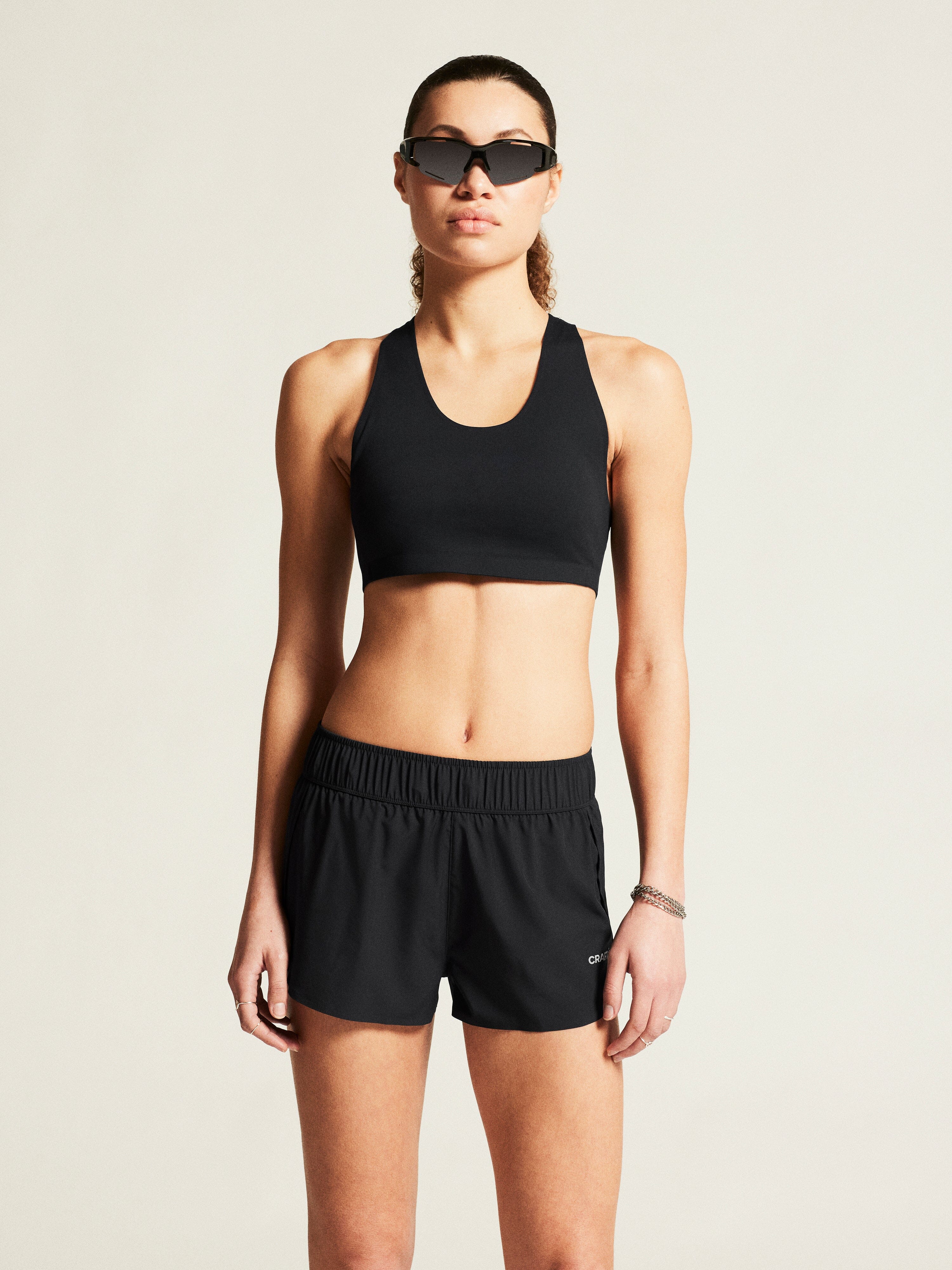 Women's Collective Padded Sports Bra - Black - Image 4