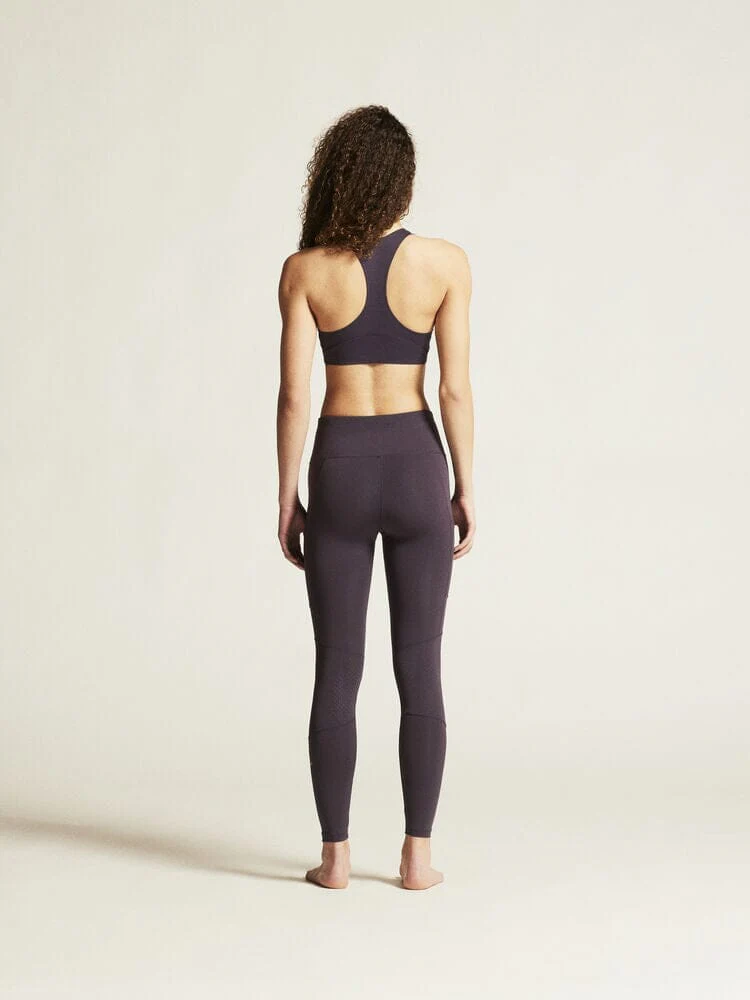 Women's Collective Padded Sports Bra - DK Plum - Image 6