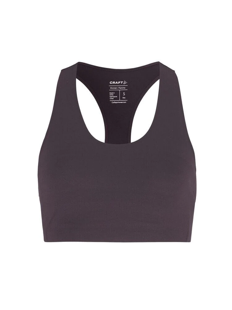 Women's Collective Padded Sports Bra - DK Plum - Image 7