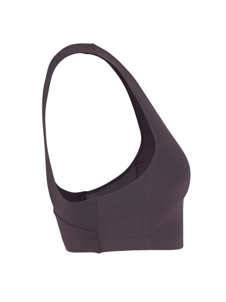 Women's Collective Padded Sports Bra - DK Plum - Image 8