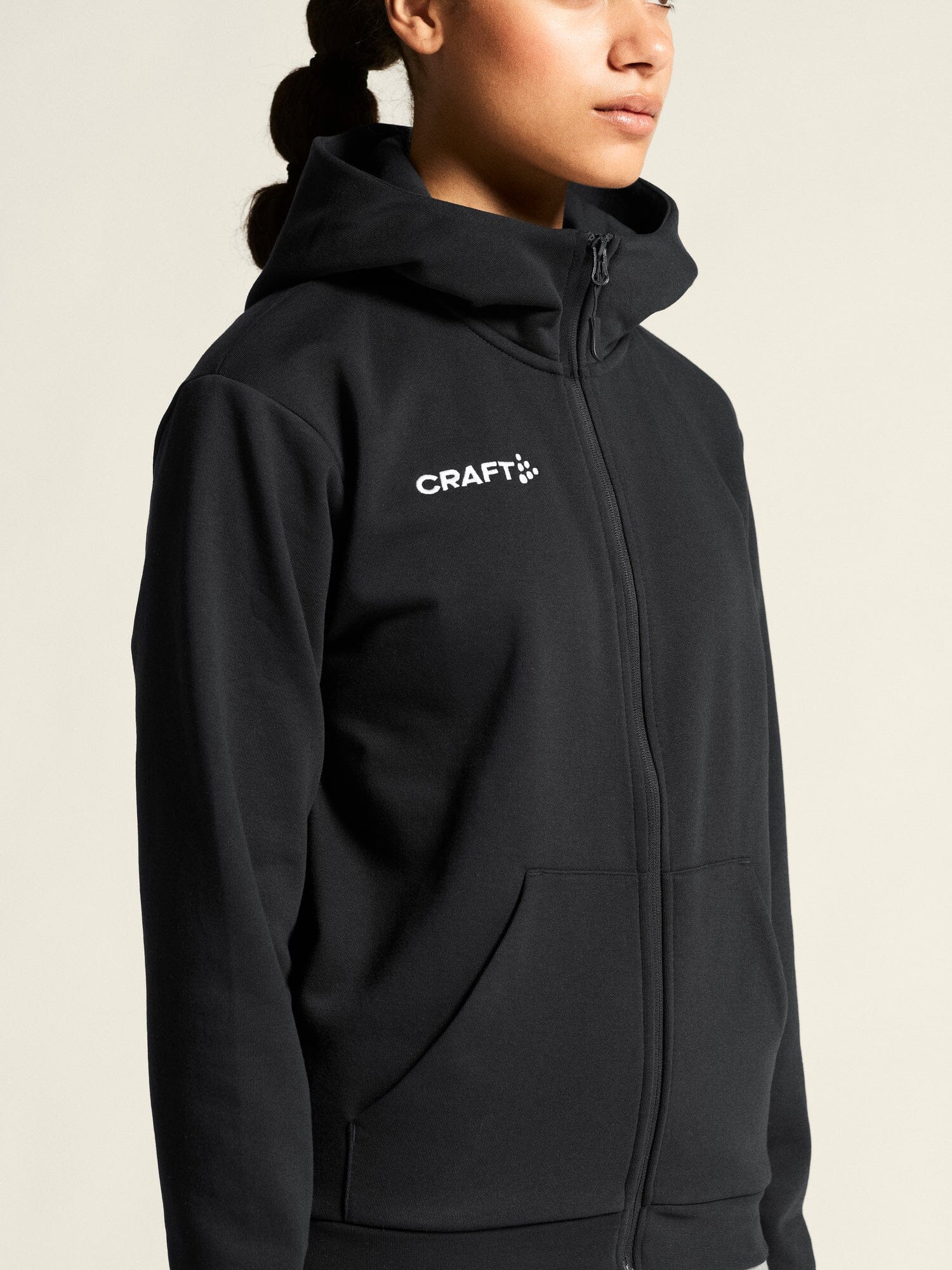 Women's Community 2.0 Logo Full-Zip Hoodie - Black - Image 3