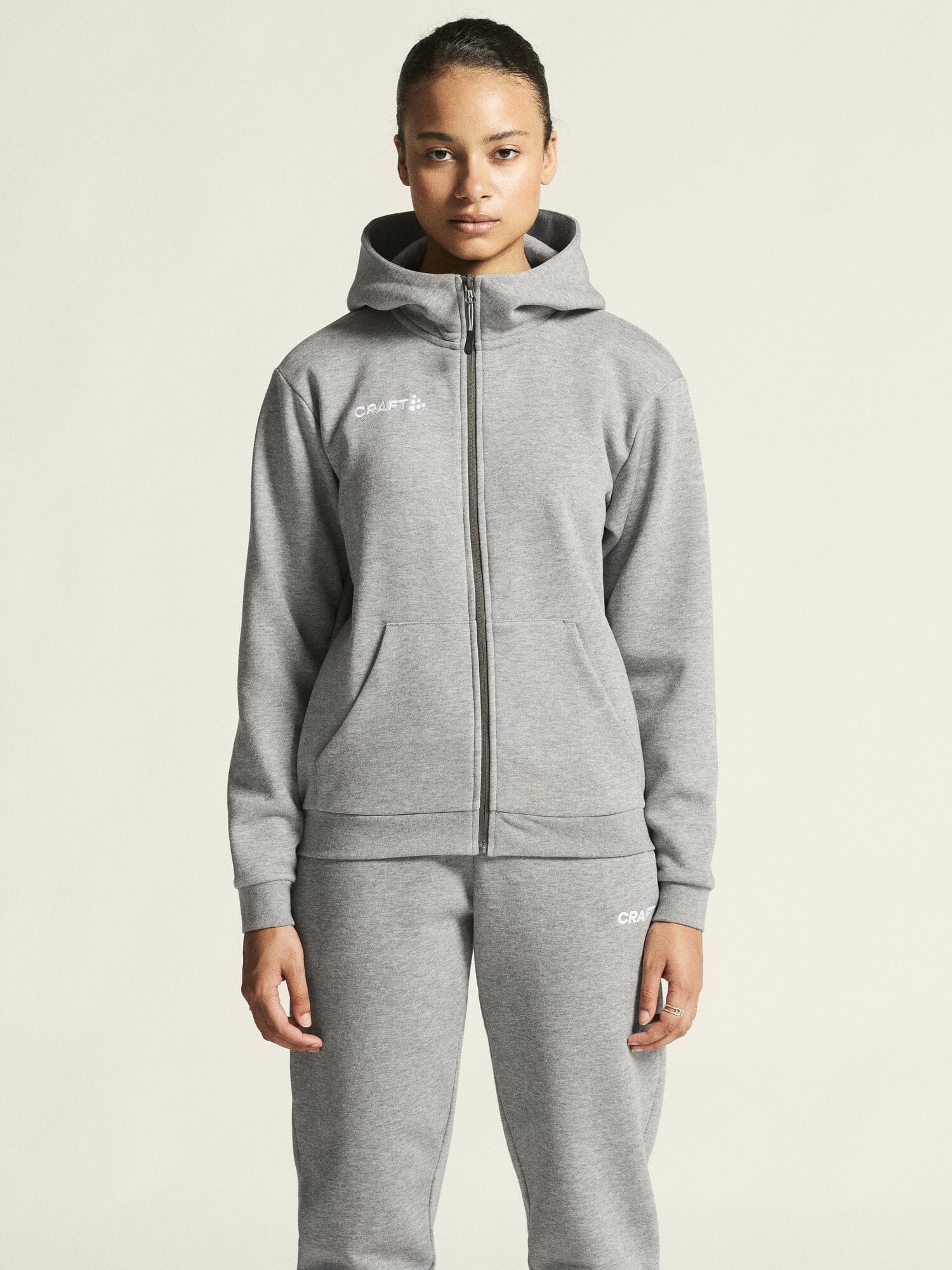 Women's Community 2.0 Logo Full-Zip Hoodie - GREY MELANGE - Image 2