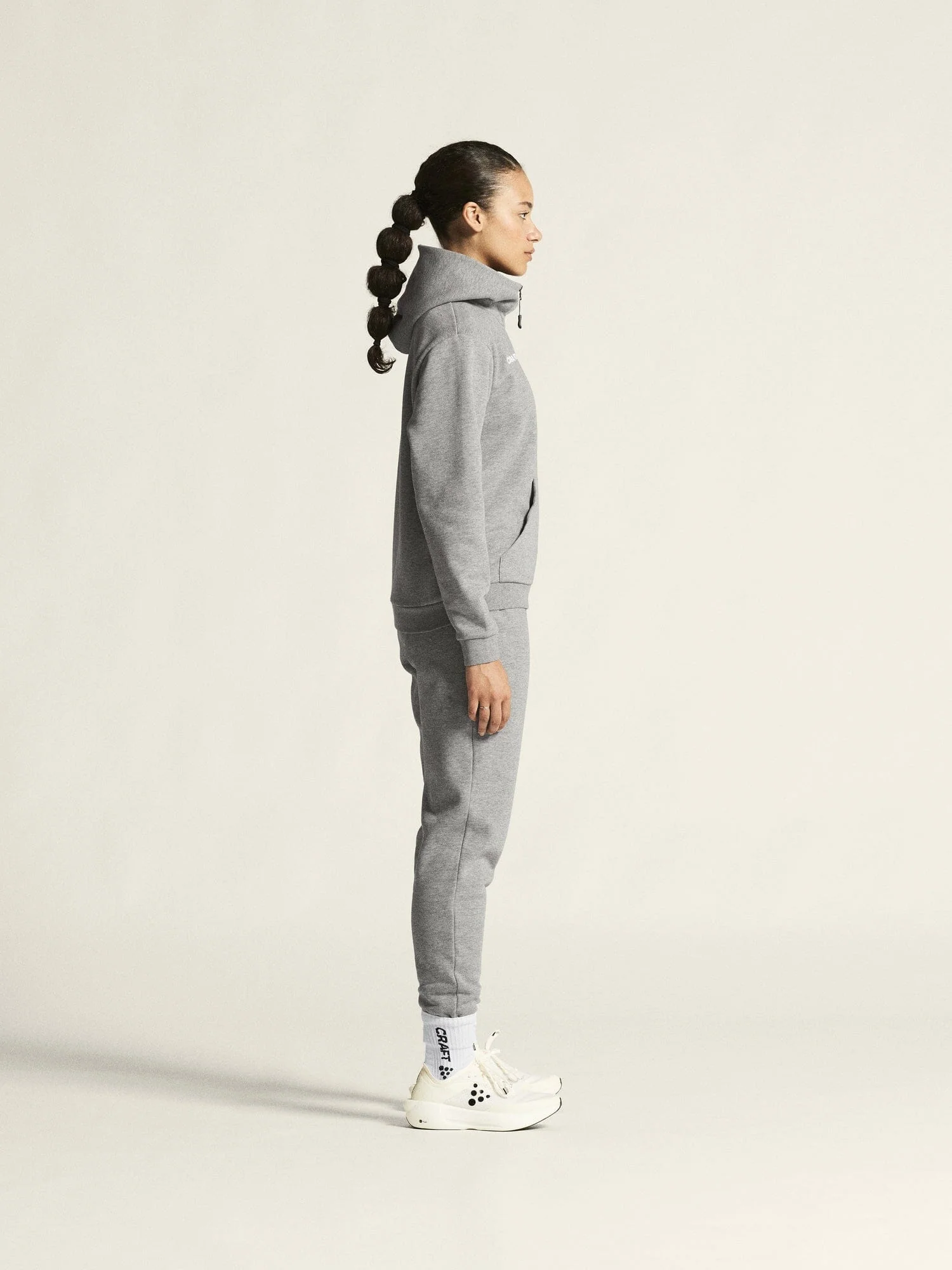 Women's Community 2.0 Logo Full-Zip Hoodie - GREY MELANGE - Image 6