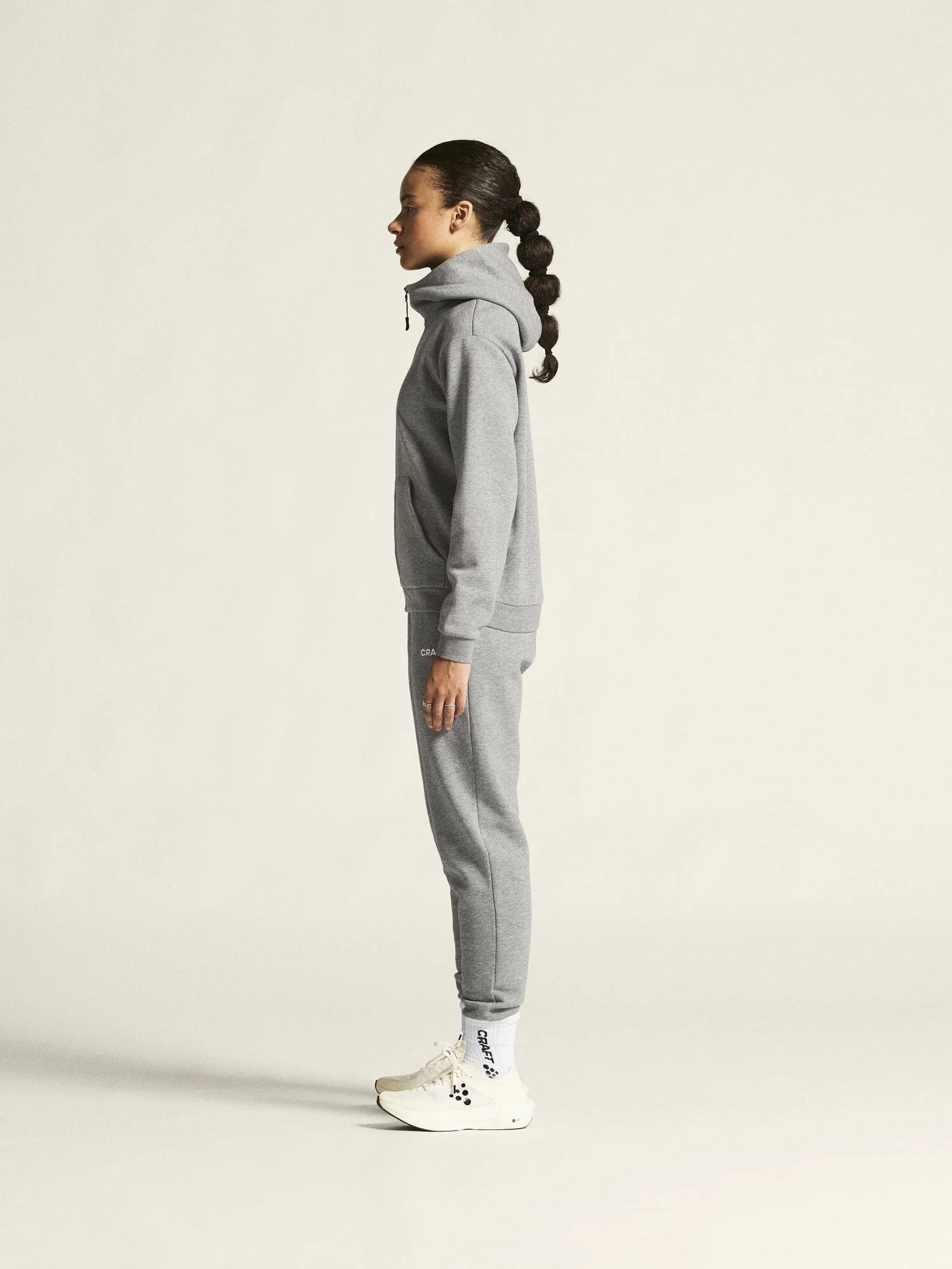 Women's Community 2.0 Logo Full-Zip Hoodie - GREY MELANGE - Image 8