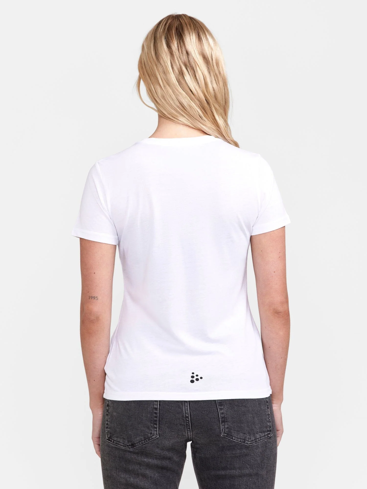 Women's Community Tri Blend Tee - WHITE MELANGE - Image 3