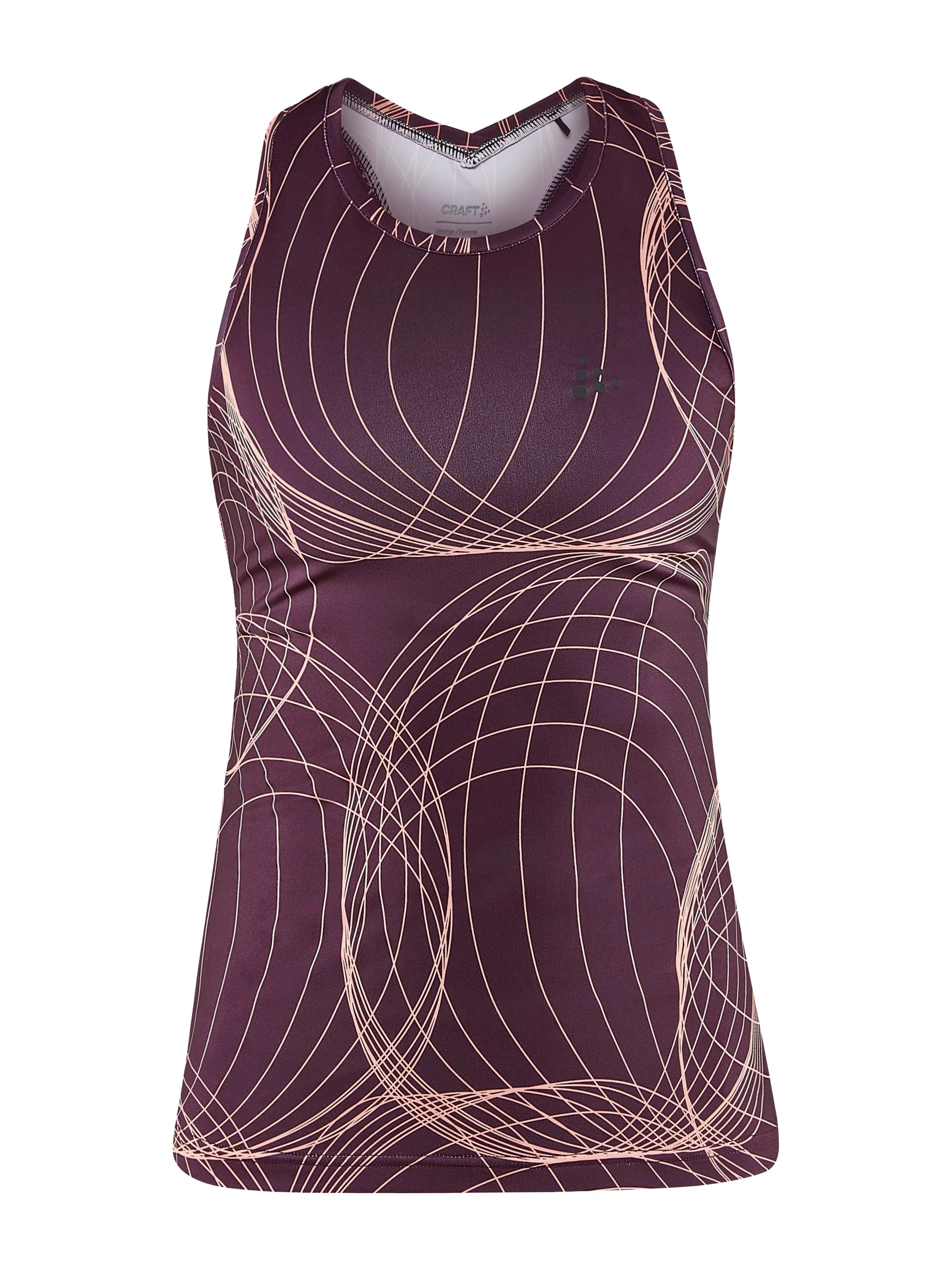 Women's Core Charge Racerback Singlet - BURGUNDY-BLEIKUR - Image 5
