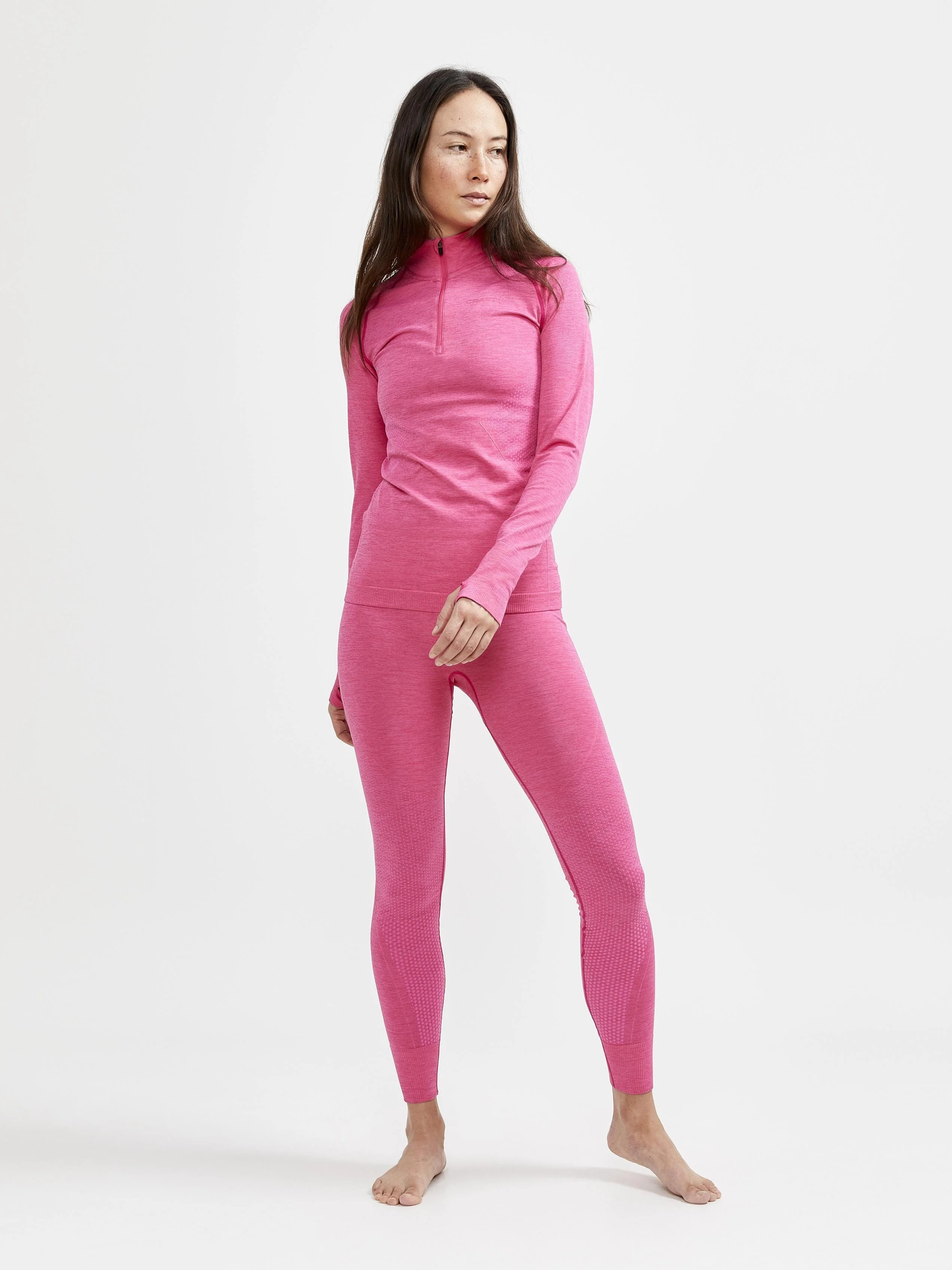 Women's Core Dry Active Comfort Zip Baselayer - FAME - Image 6