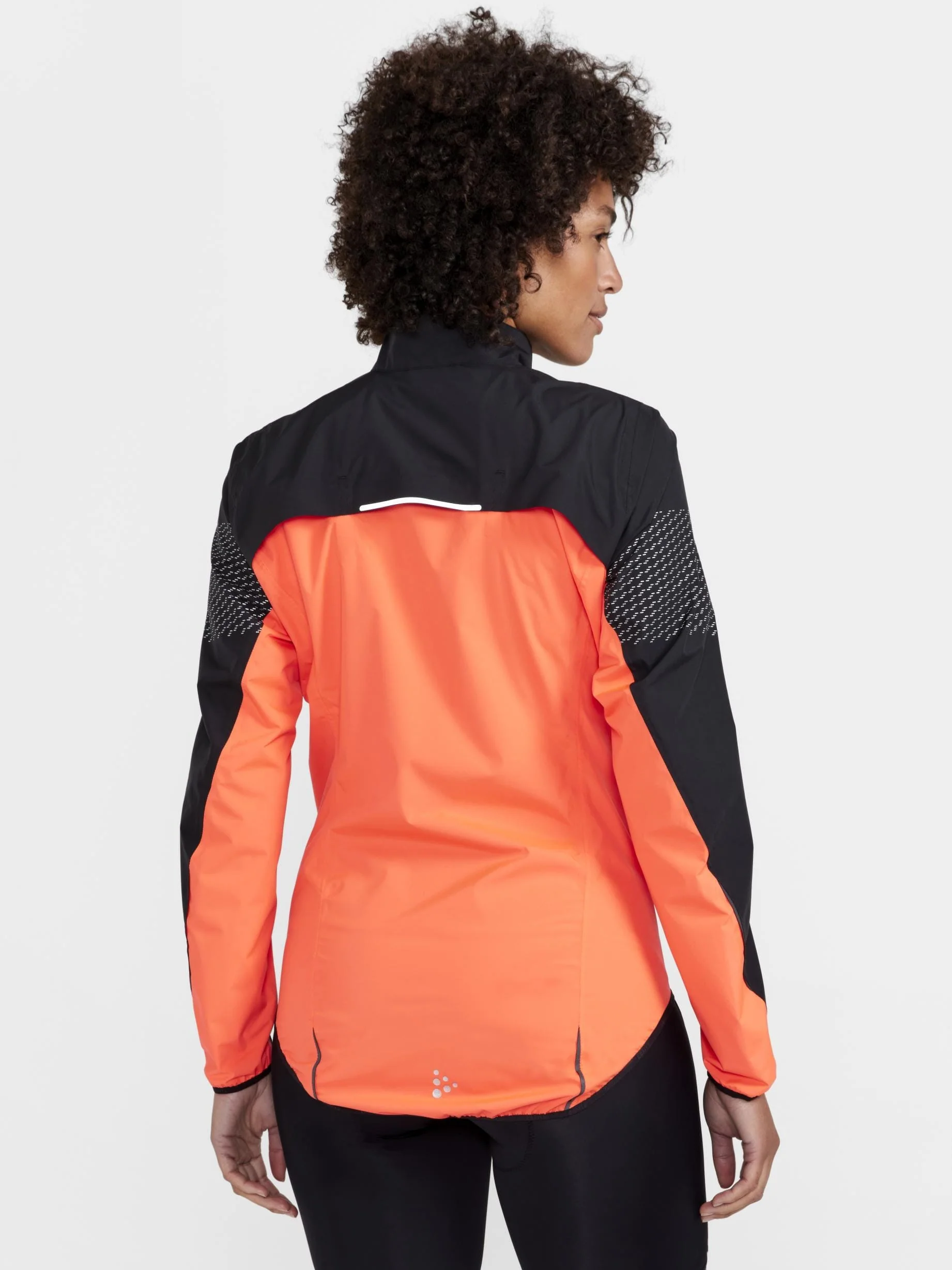 Women's Core Endur Lumen Hydro Bike Jacket - BLACK/SHOCK - Image 2