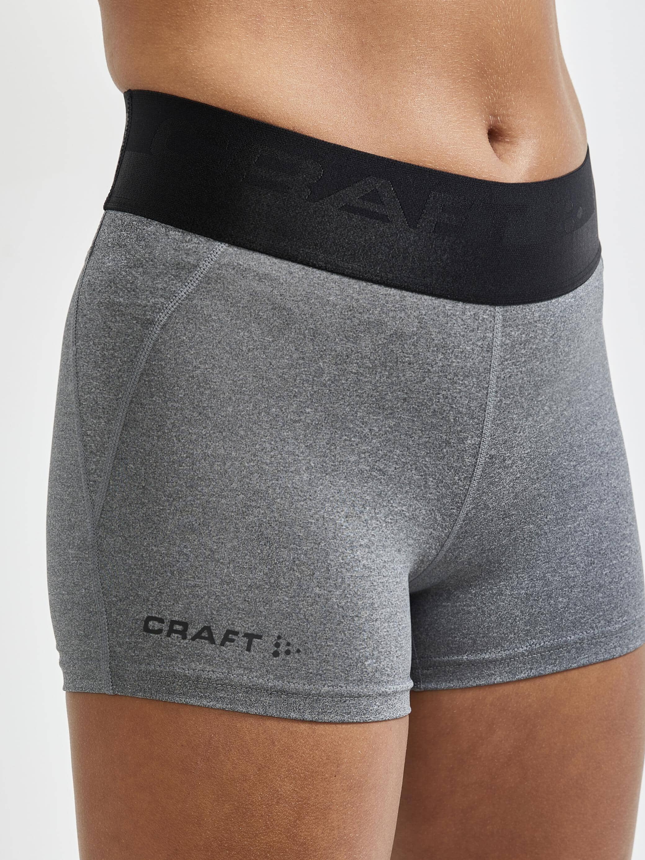 Women's Core Essence Training Hot Pants - Dk Grey Melange - Image 3