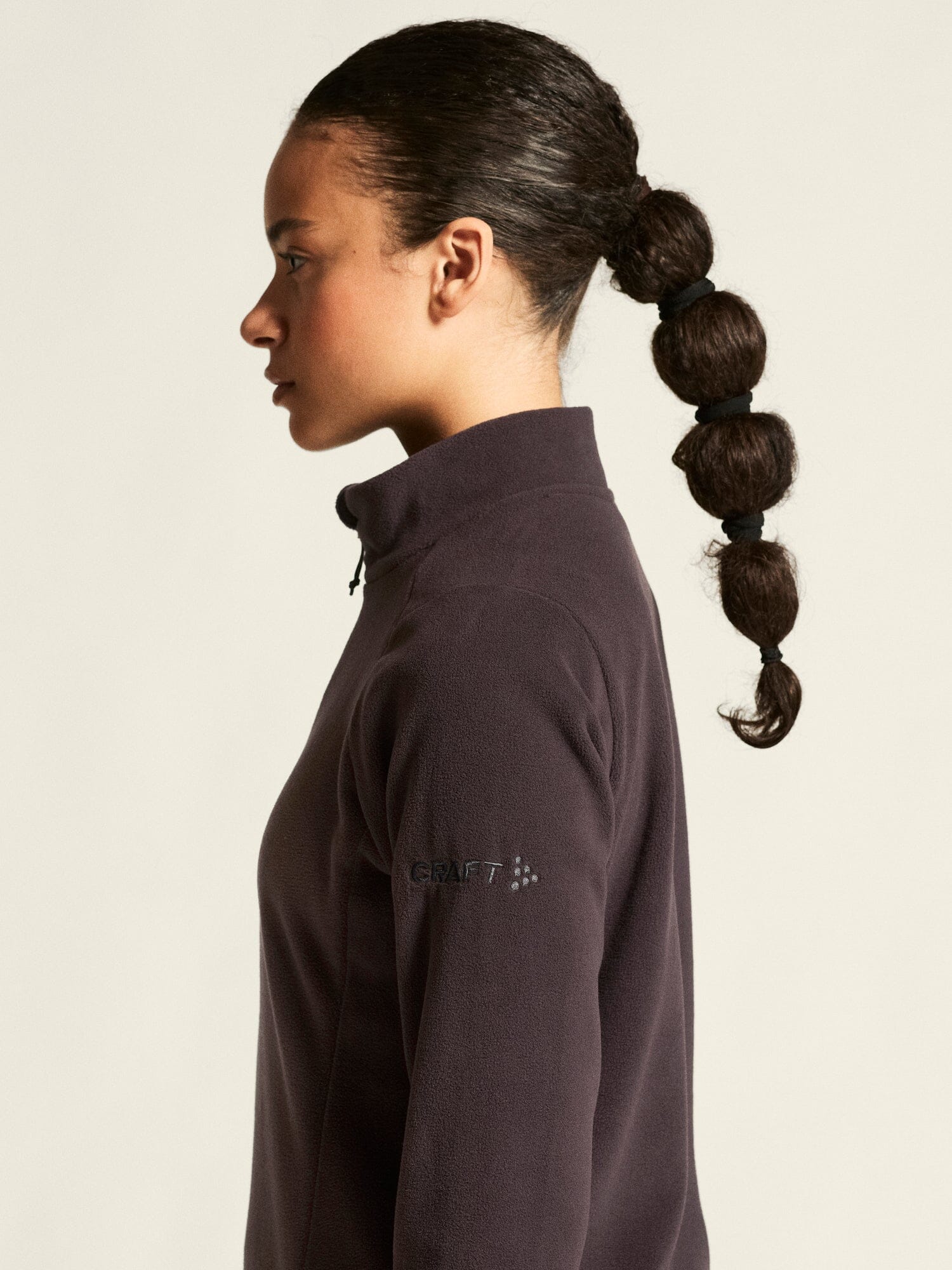 Women's Core Explore Fleece Midlayer - DK Plum - Image 5