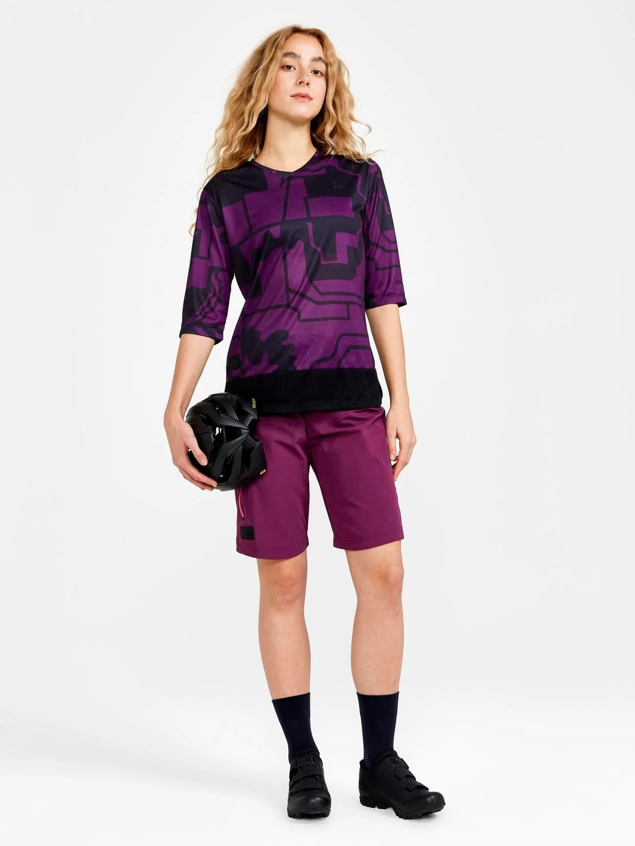 Women's Core Gravel Short Sleeve Tee - BLOSSOM-BLACK - Image 6