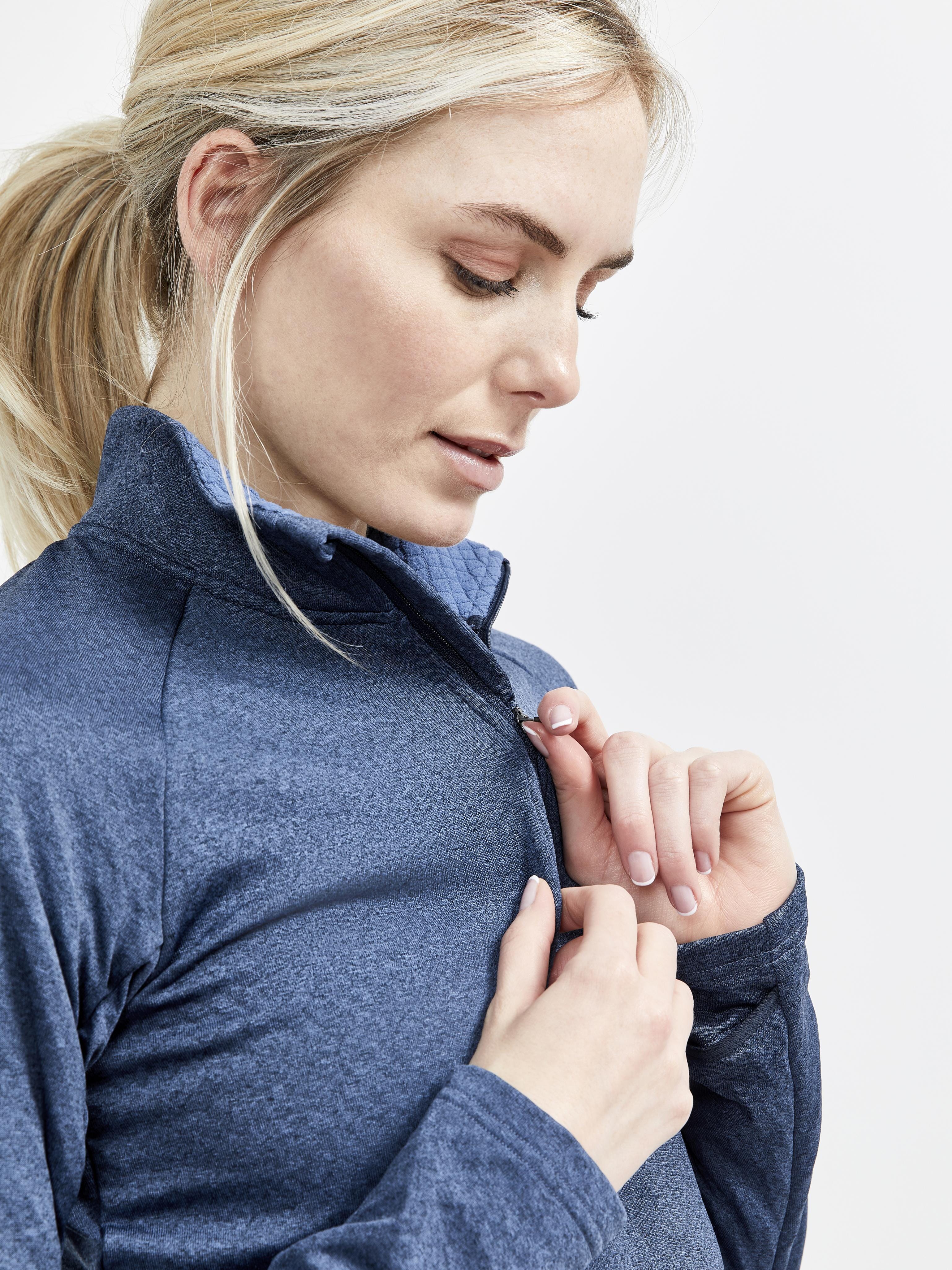 Women's Core Trim Thermal Midlayer - BLUES-MELANGE - Image 3