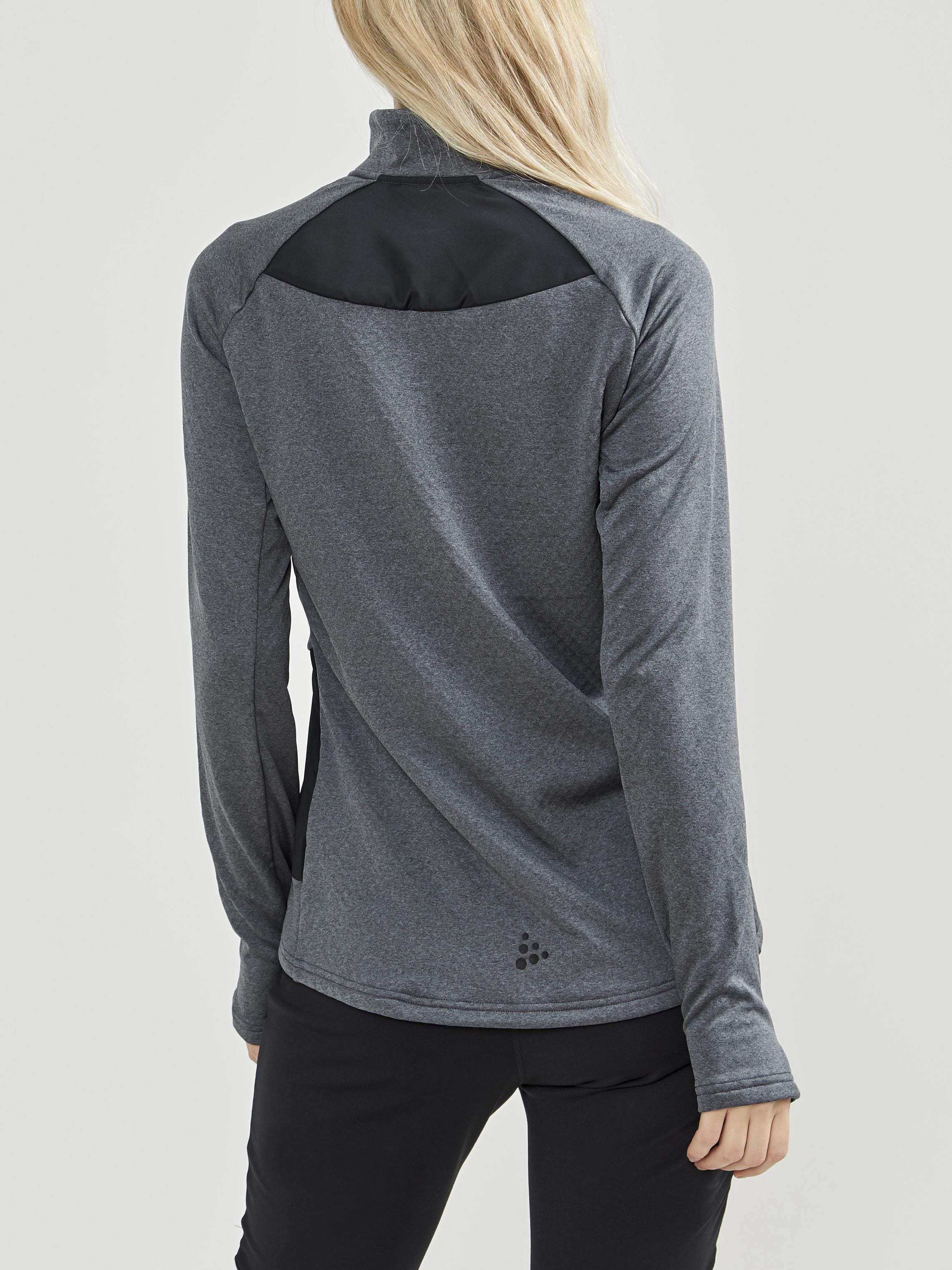 Women's Core Trim Thermal Midlayer - Dk Grey Melange - Image 2