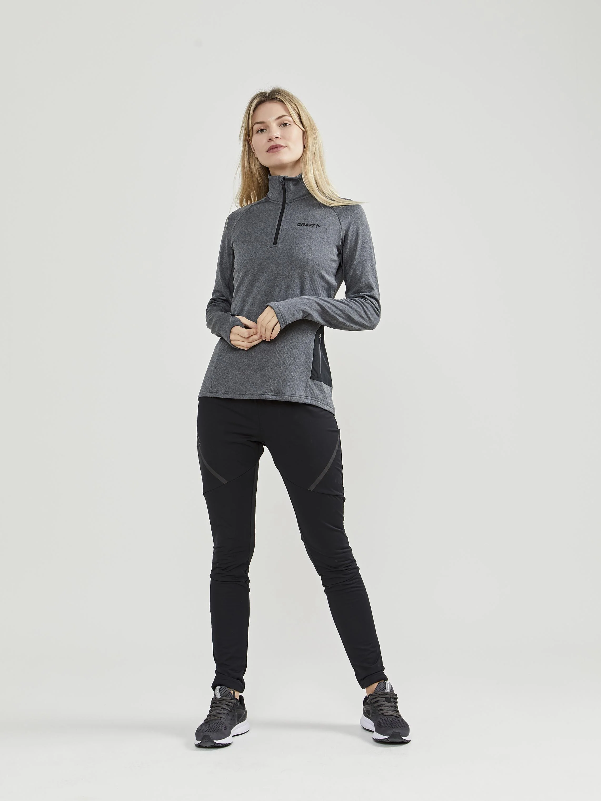 Women's Core Trim Thermal Midlayer - Dk Grey Melange - Image 6