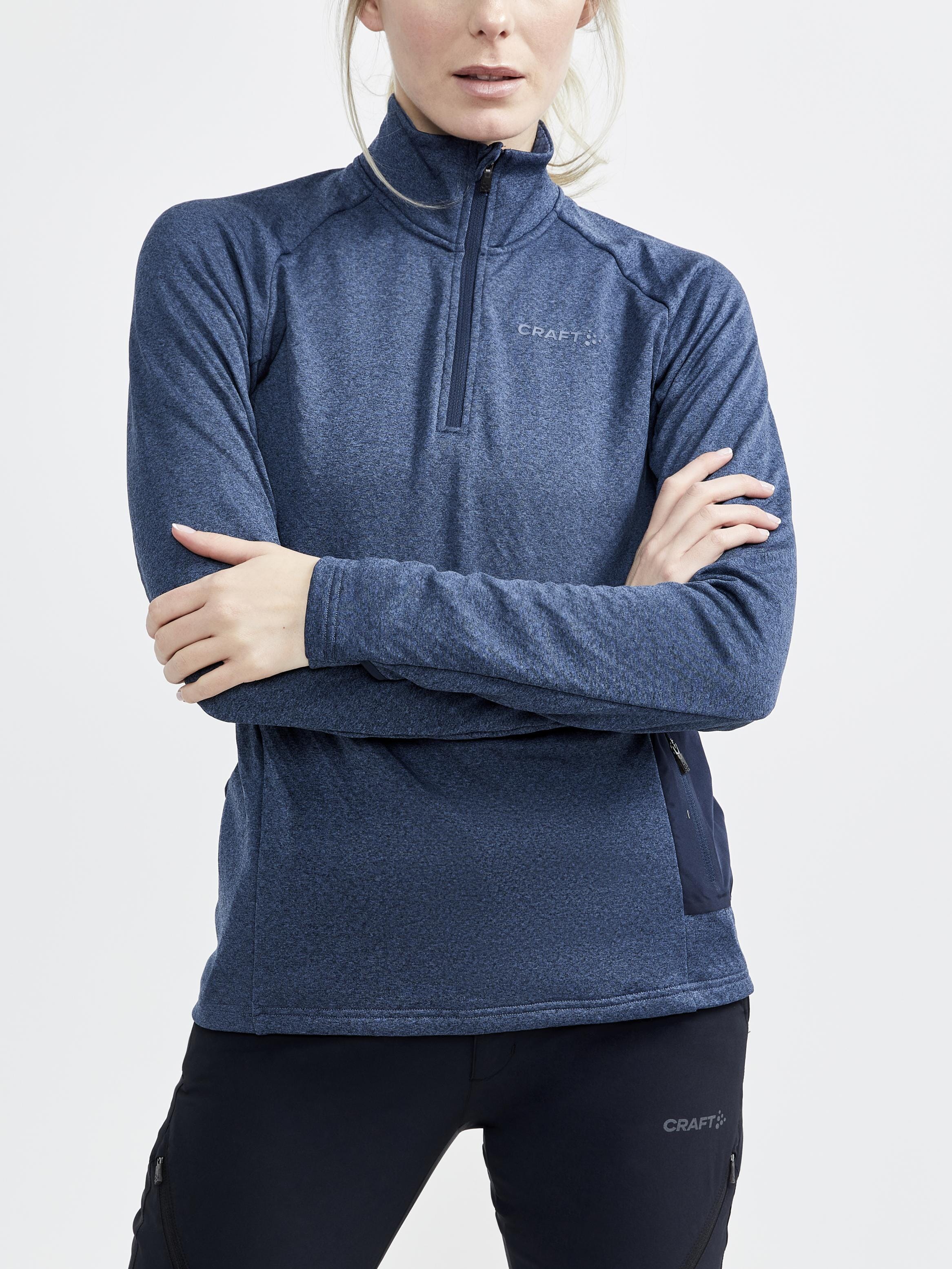 Women's Core Trim Thermal Midlayer - GREY MELANGE - Image 28
